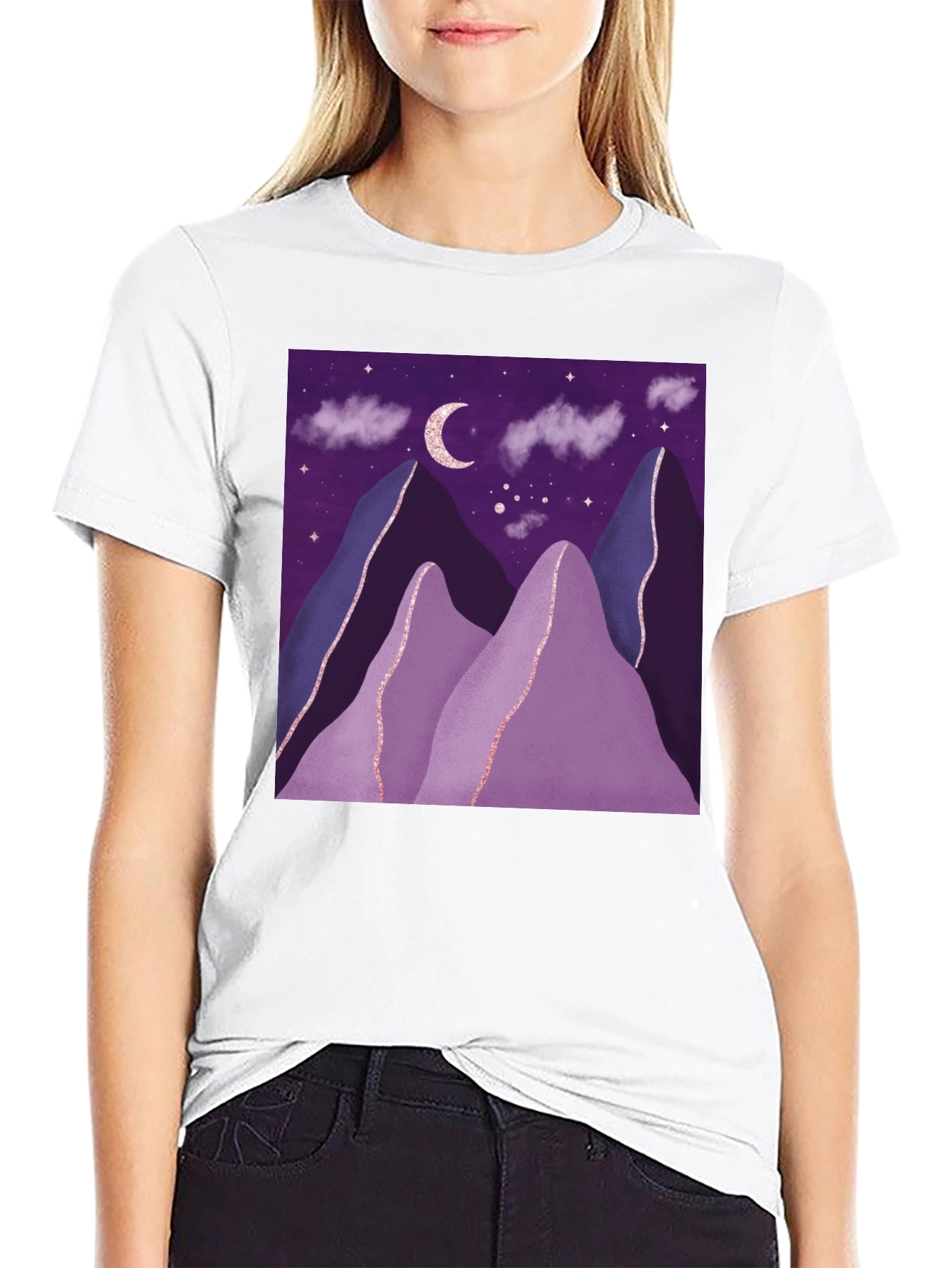Night Sky Mountain T-Shirt