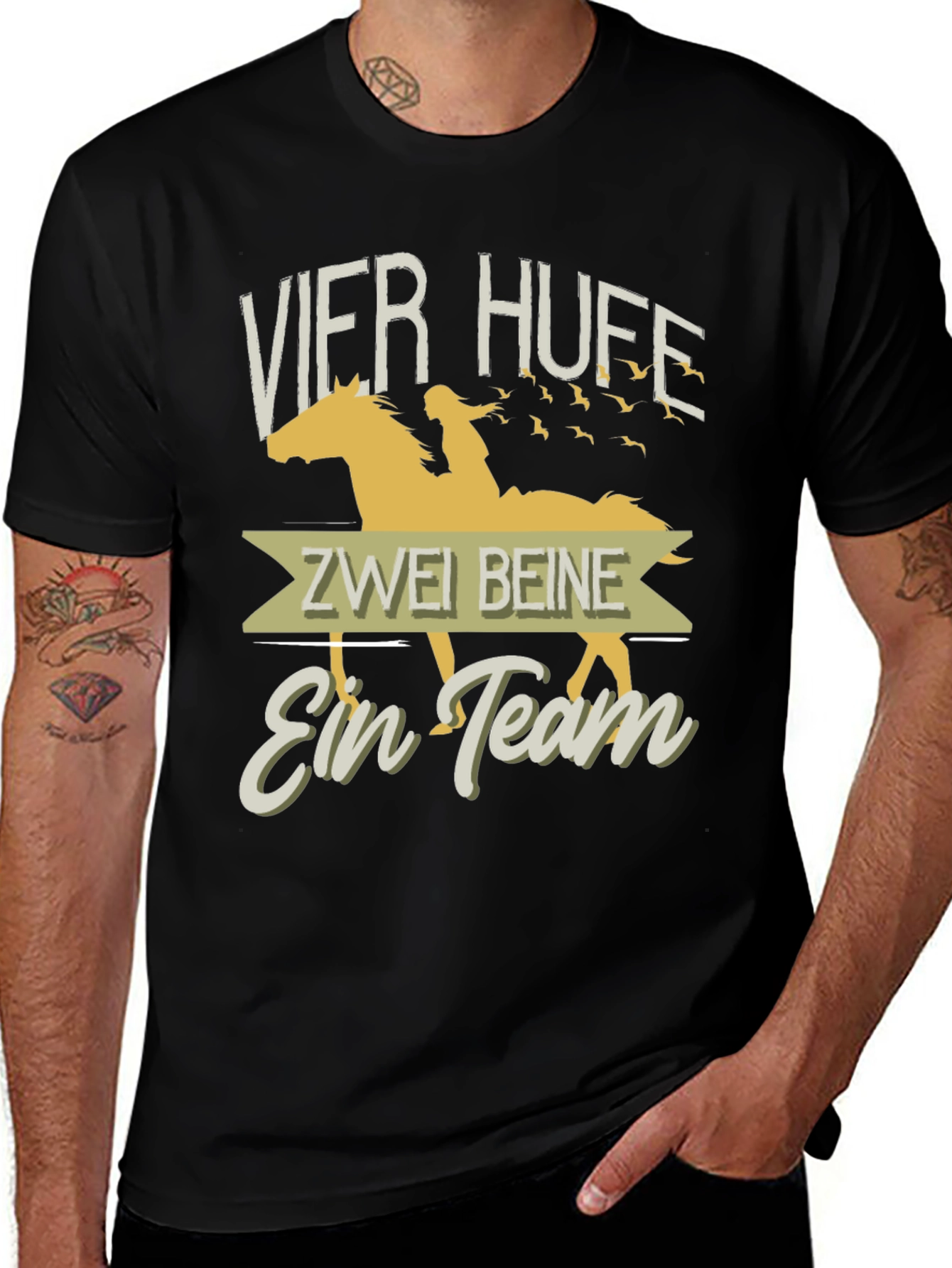 Horse & Rider Team T-Shirt - Equestrian Style