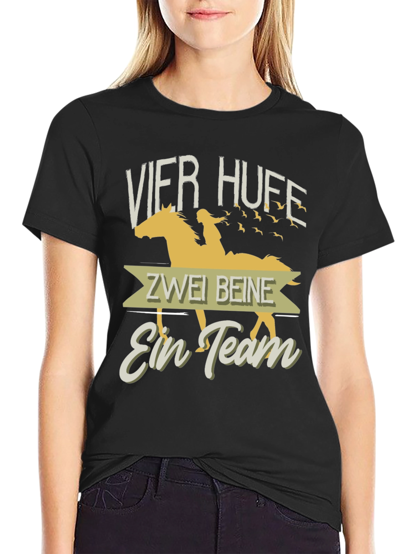 Horse & Rider Team T-Shirt - Equestrian Style
