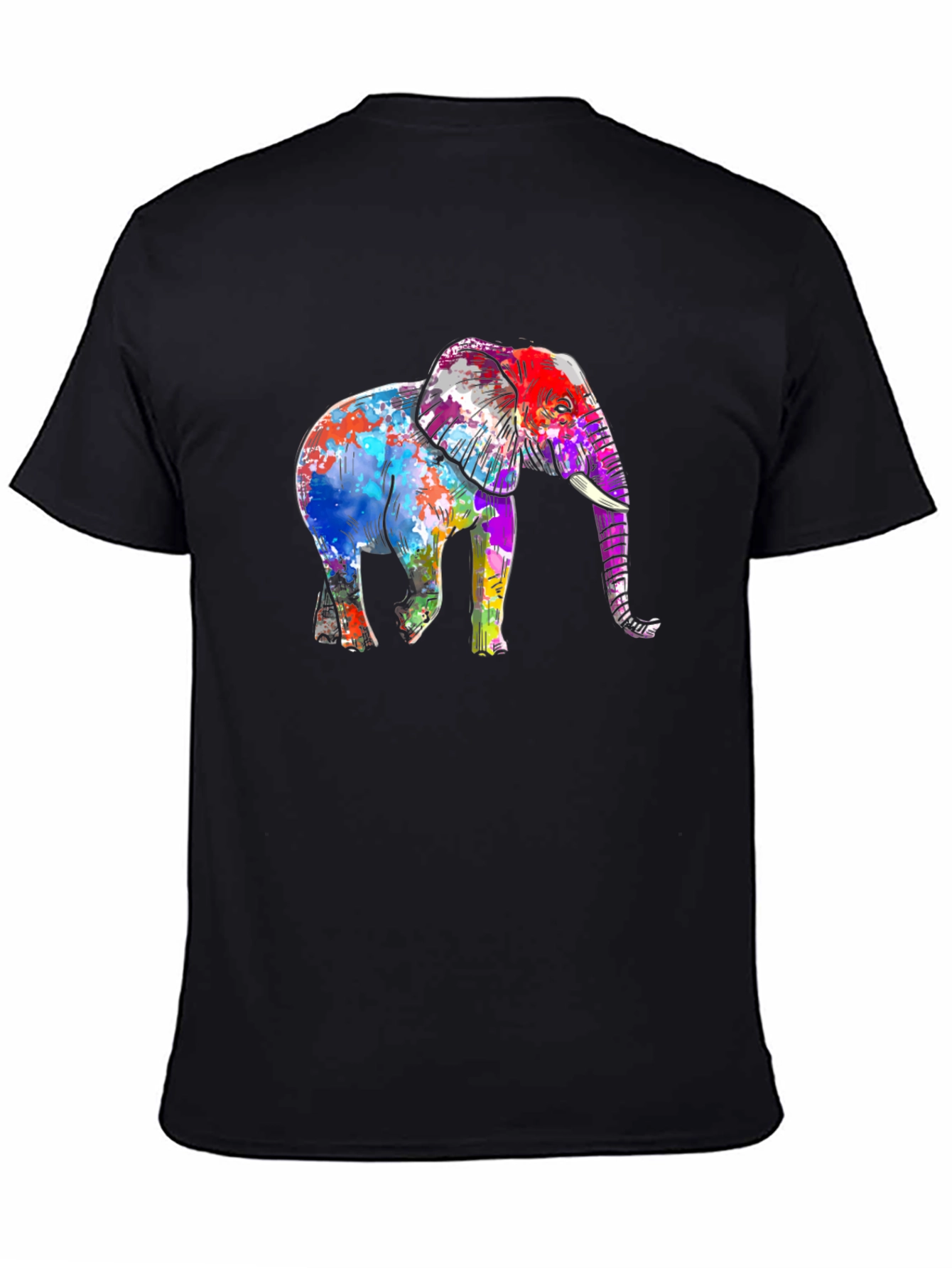 Vibrant Elephant Graphic T-Shirt - Stylish Unisex Tee