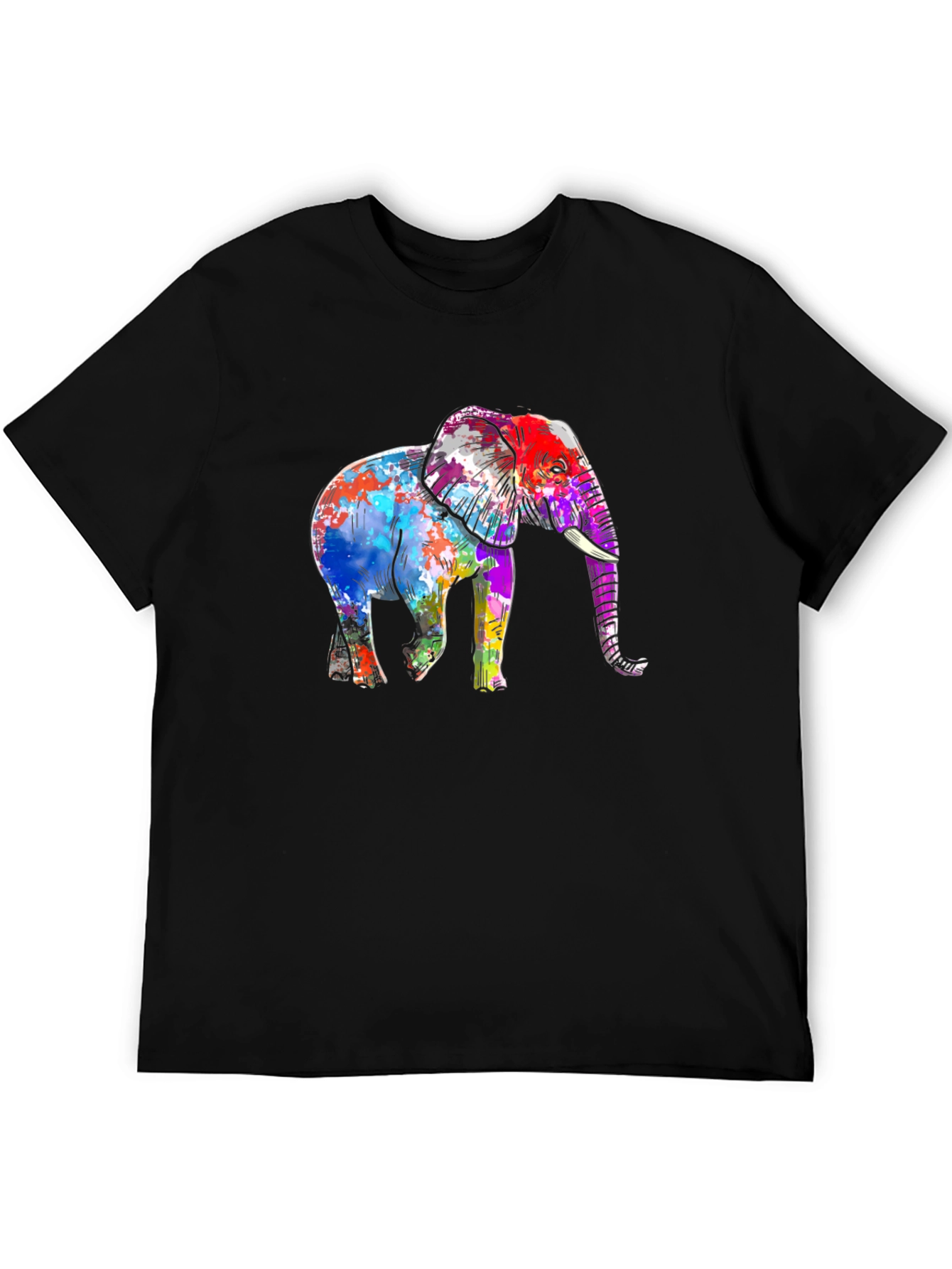 Vibrant Elephant Graphic T-Shirt - Stylish Unisex Tee