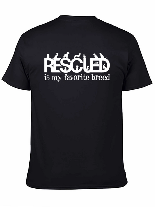 Rescued is My Favorite Breed Dog Lover T-Shirt