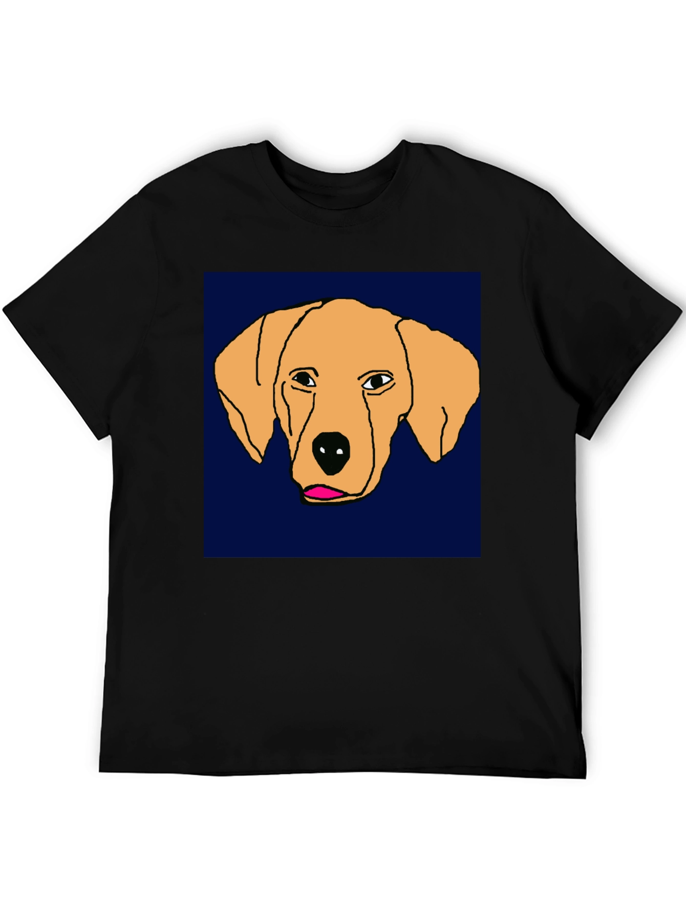 Dog Sketch Tee - Unique Graphic Print T-Shirt
