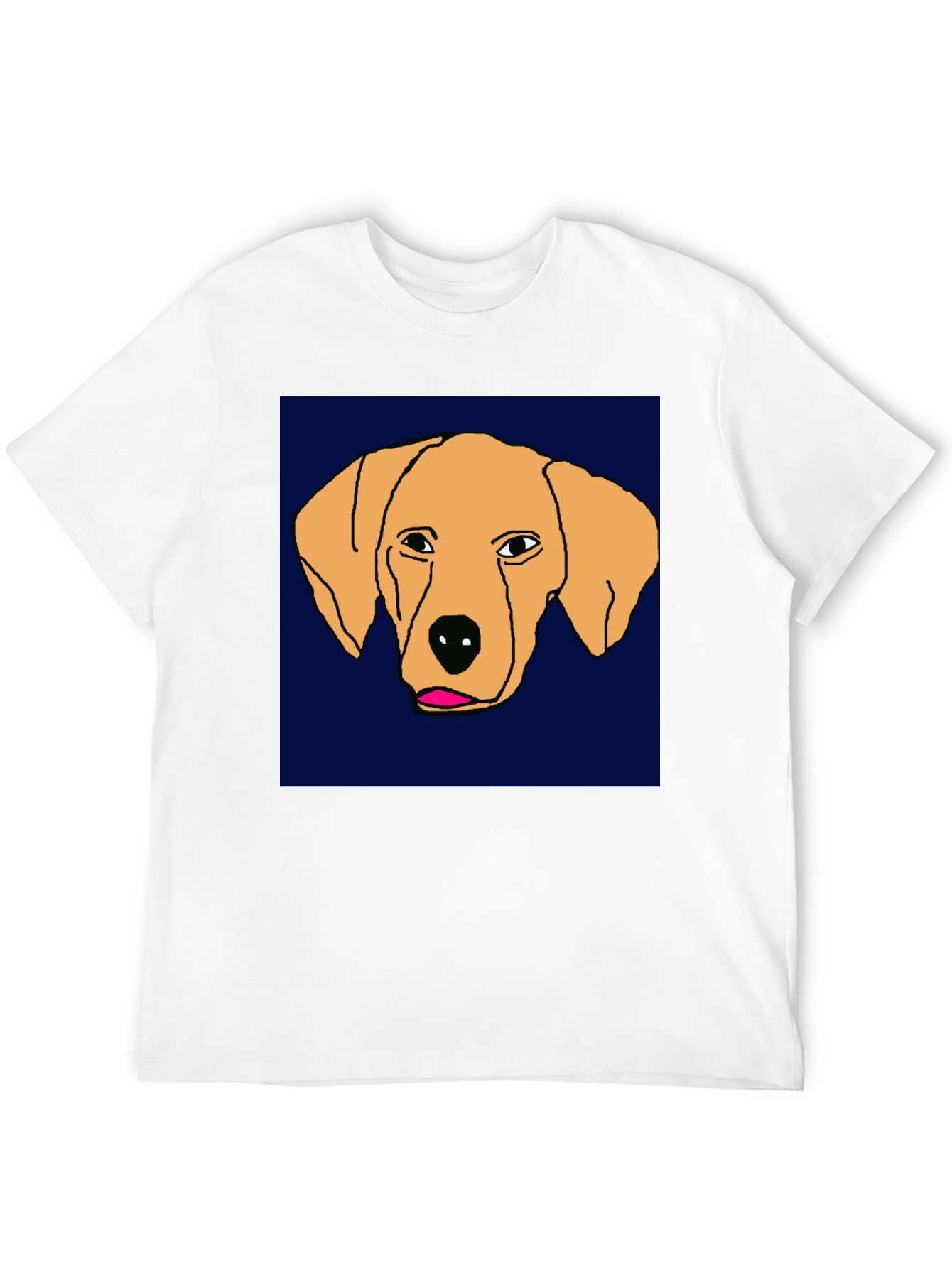 Dog Sketch Tee - Unique Graphic Print T-Shirt