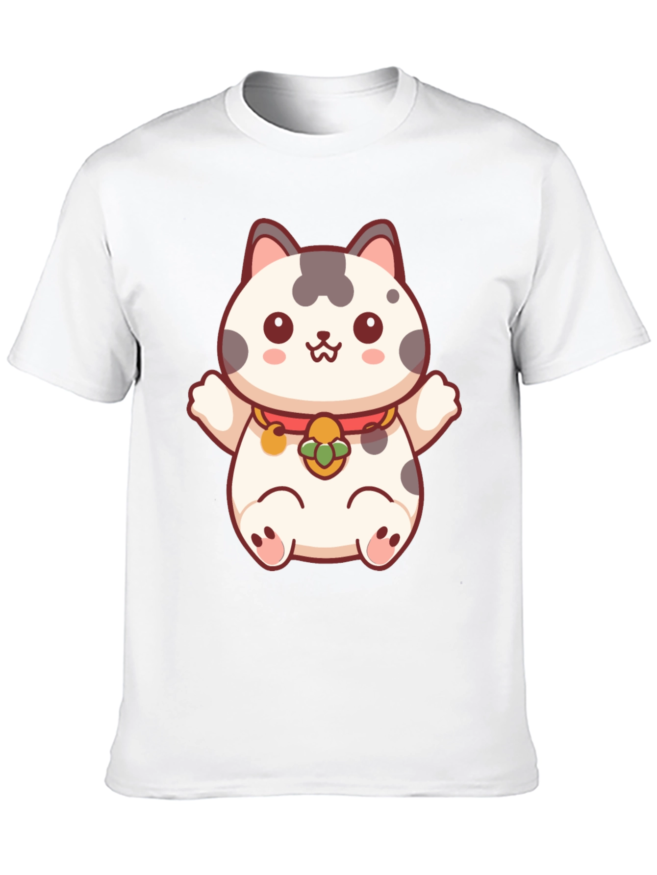 Lucky Cat T-Shirt - Kawaii Maneki Neko Design