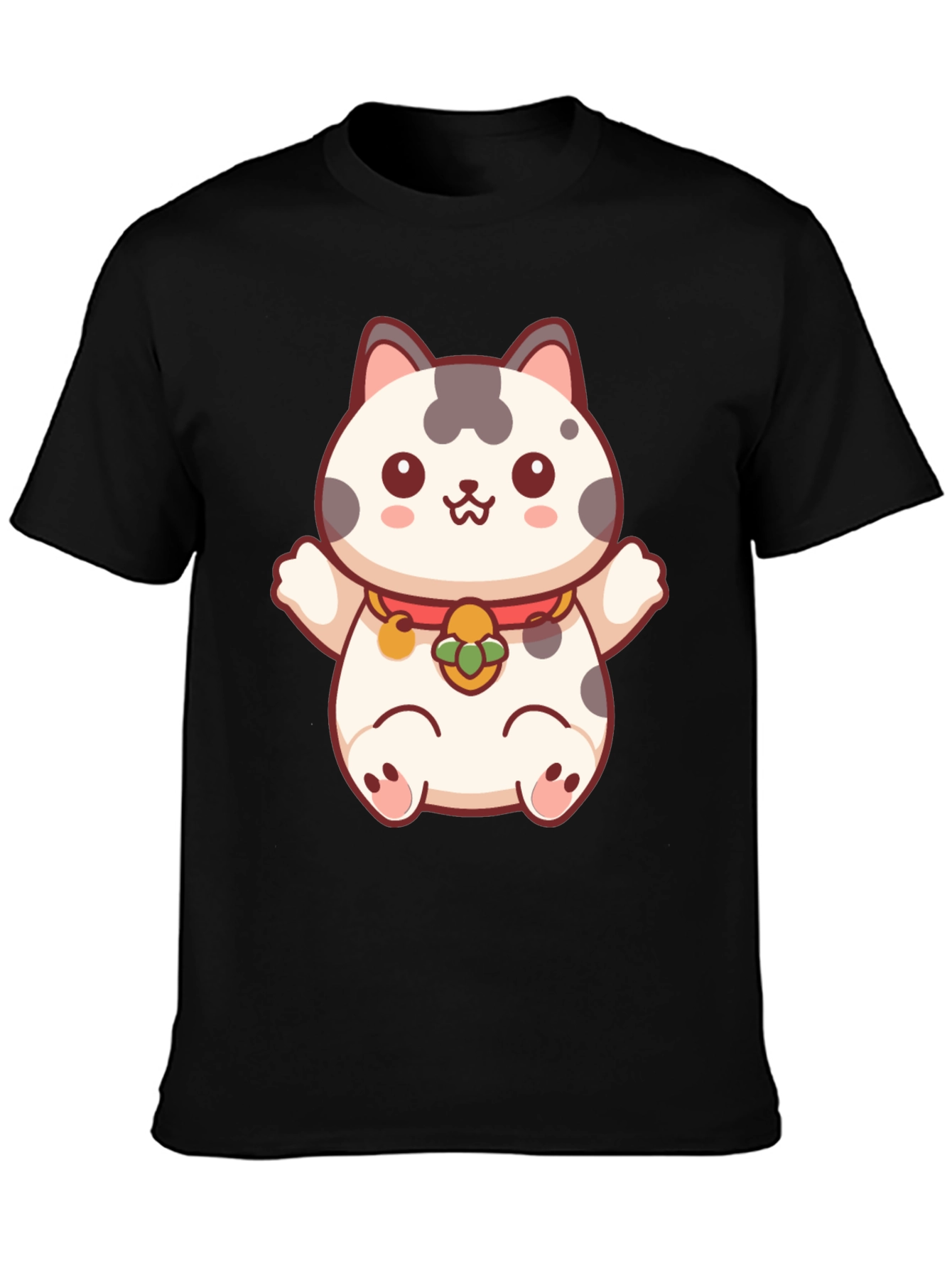 Lucky Cat T-Shirt - Kawaii Maneki Neko Design