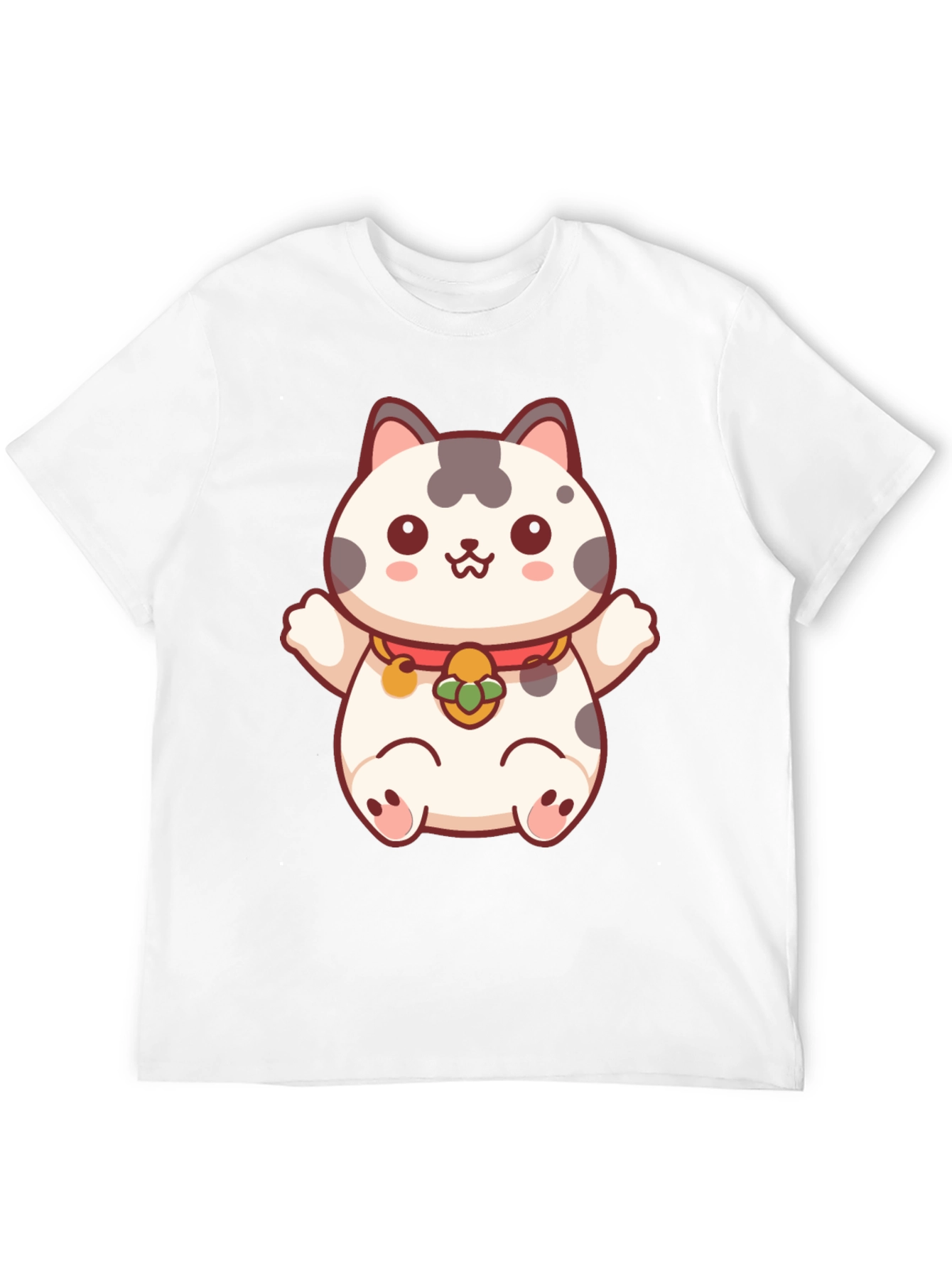Lucky Cat T-Shirt - Kawaii Maneki Neko Design