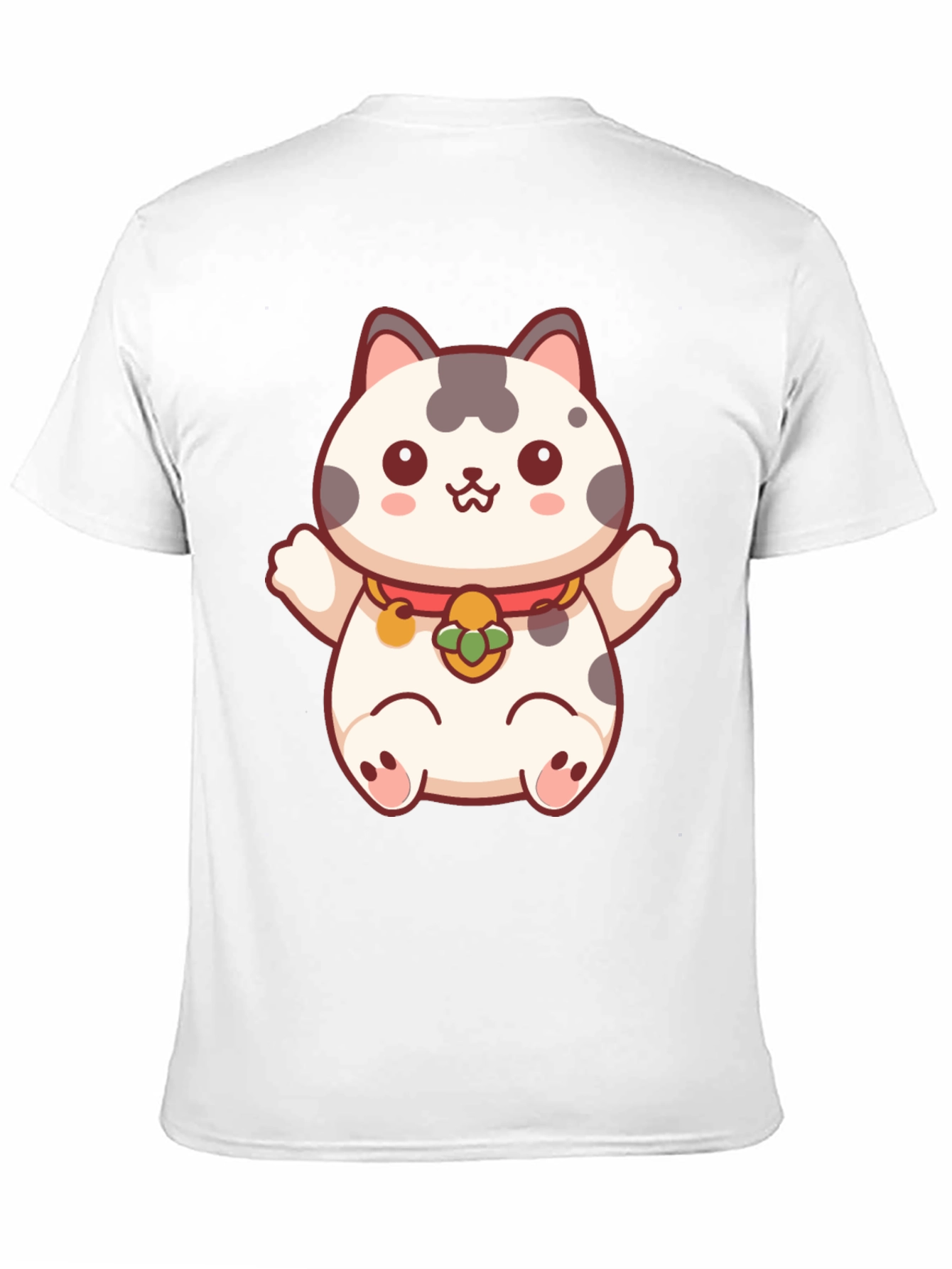 Lucky Cat T-Shirt - Kawaii Maneki Neko Design