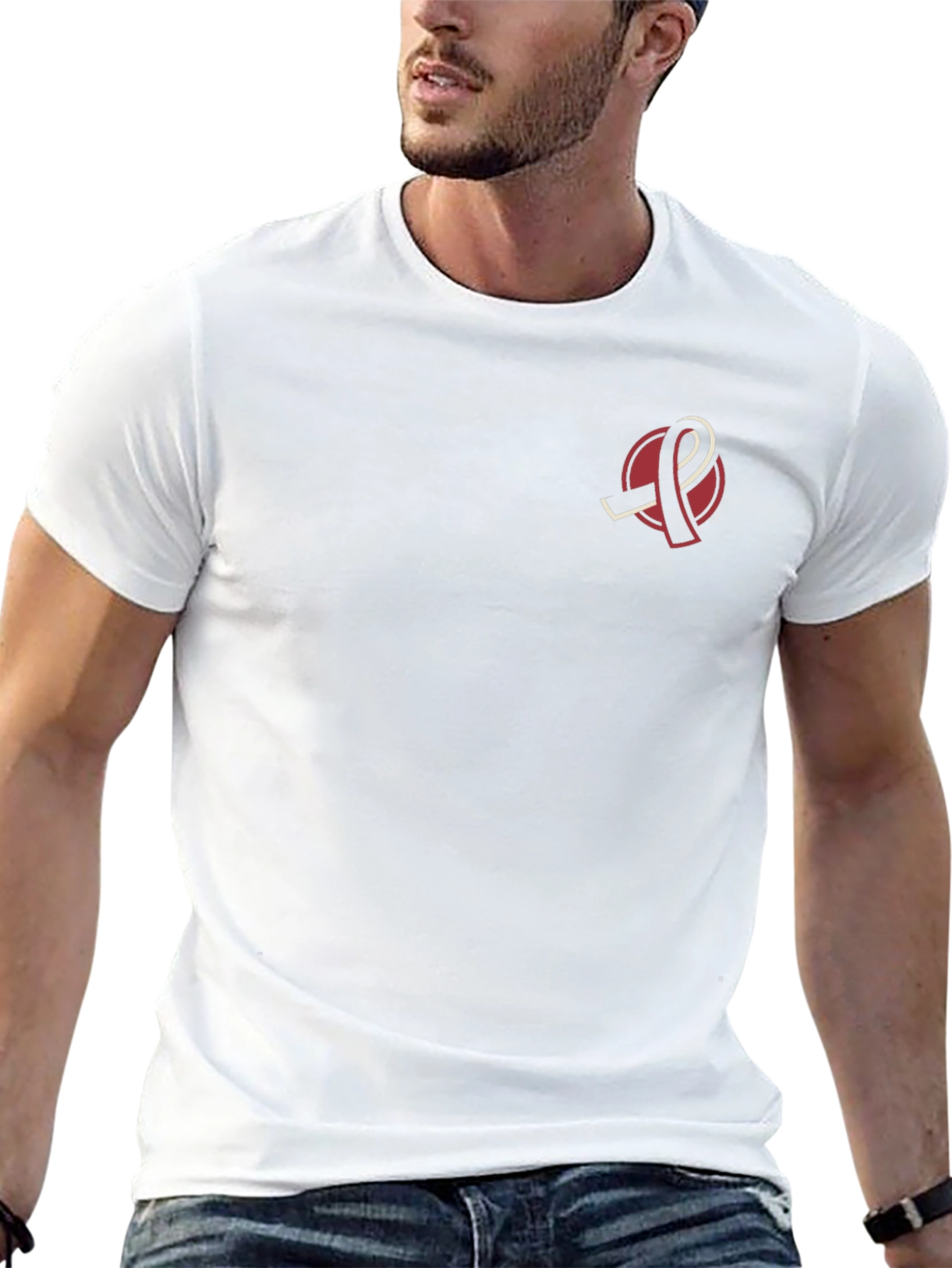 Awareness Ribbon Graphic Black T-Shirt