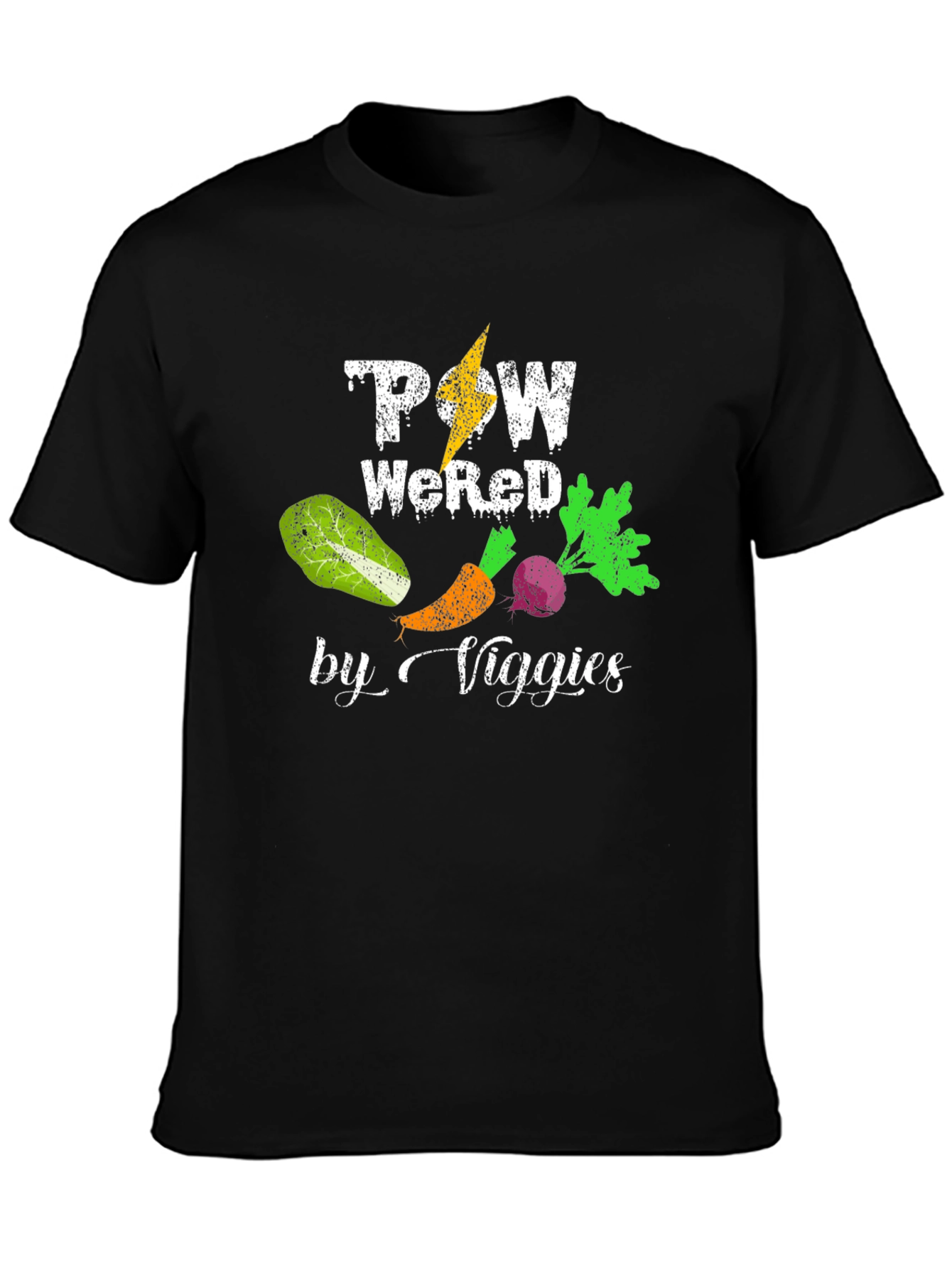Powered By Veggies T-Shirt - Vegan Apparel