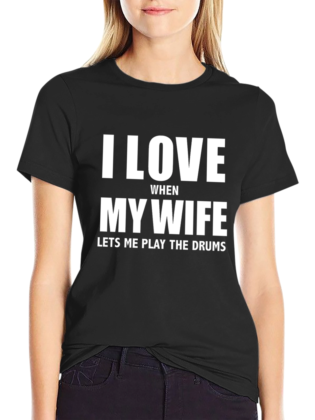 I Love My Wife Funny Drummer T-Shirt