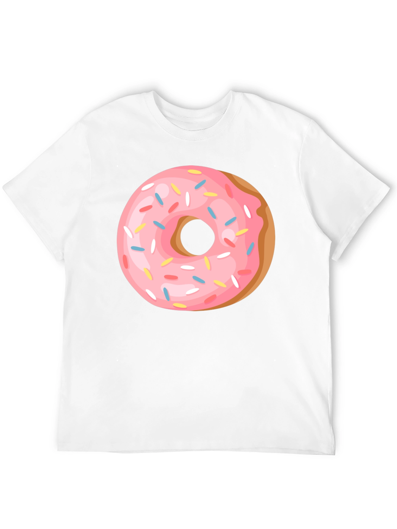 Donut Graphic Tee - Casual Black T-Shirt