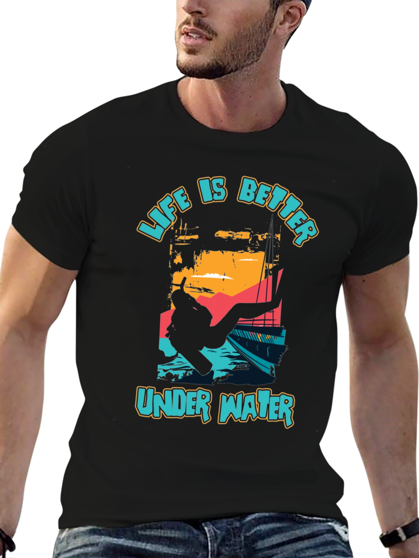 Life is Better Underwater Scuba Diving T-Shirt