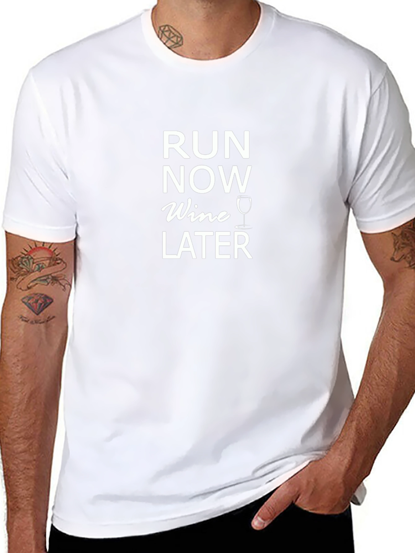 Run Now Wine Later Graphic Tee