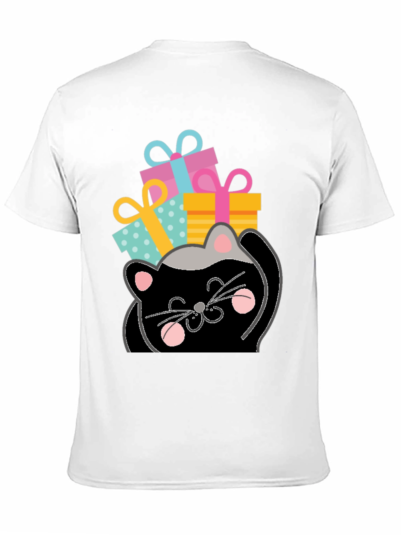 Cat with Gifts Graphic Tee