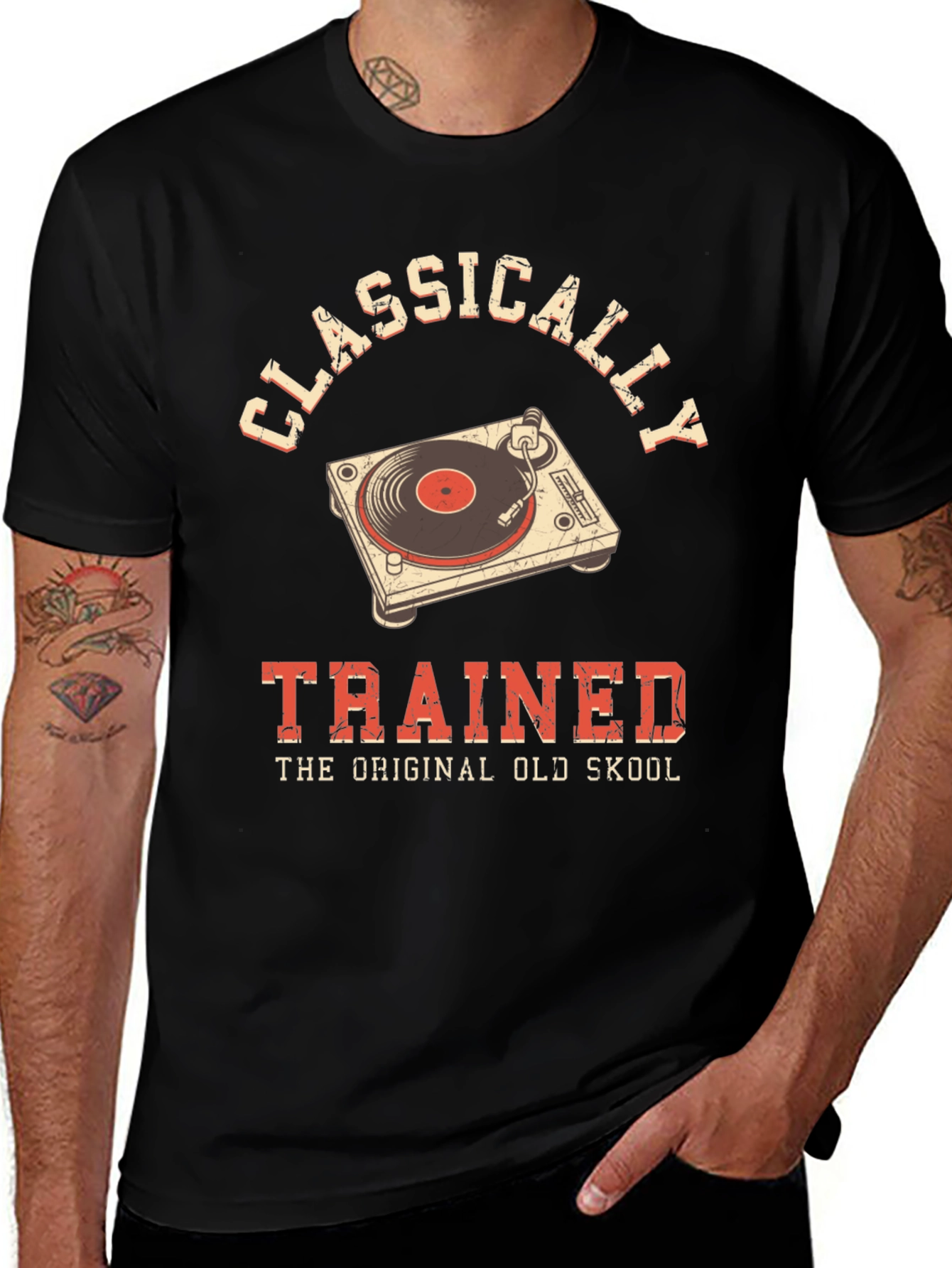 Classically Trained Vinyl Record Player T-Shirt