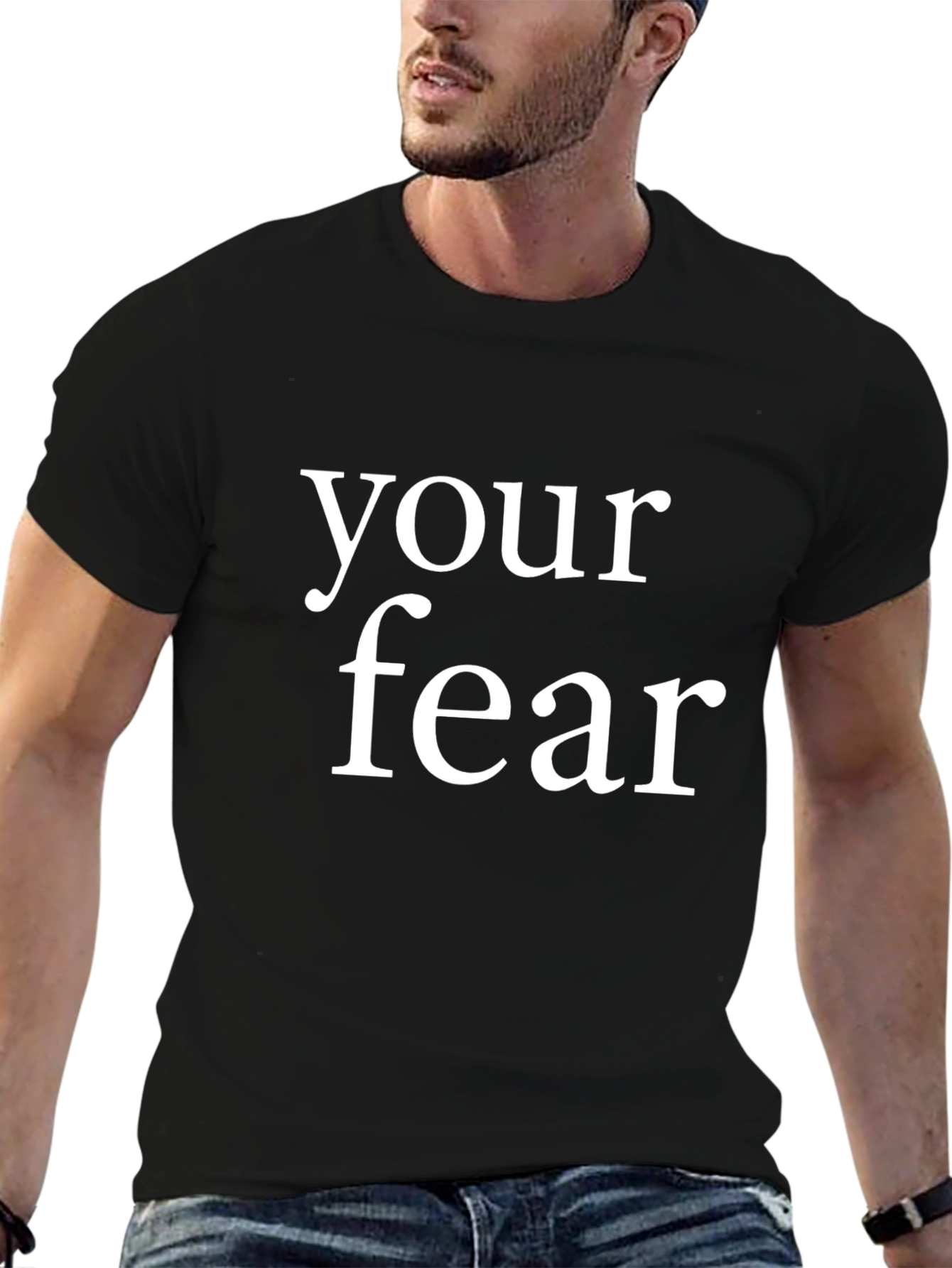 Your Fear Graphic T-Shirt - Mens Black Tee