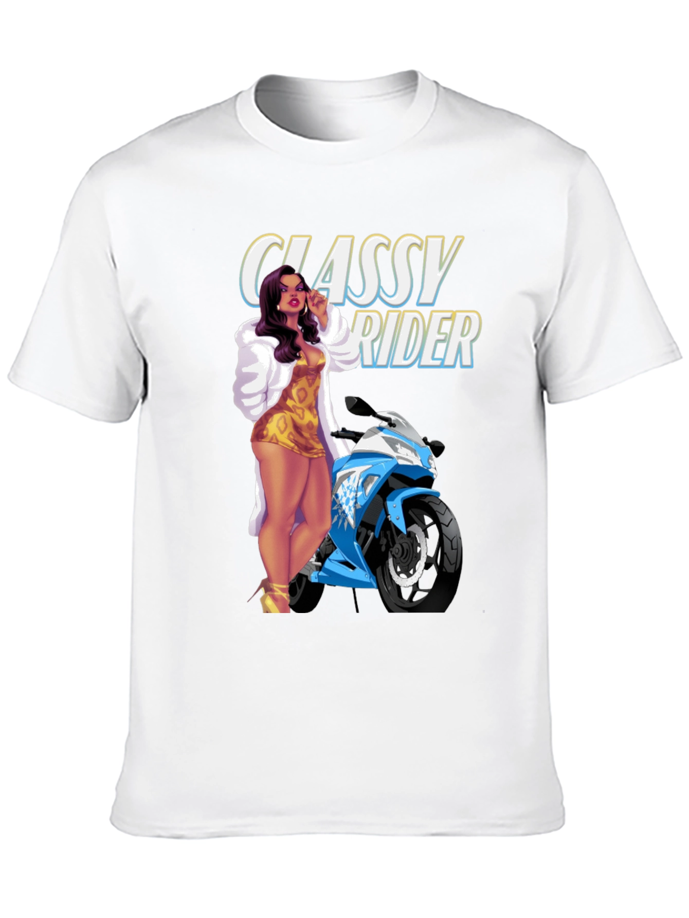 Classy Rider T-Shirt - Black Graphic Tee