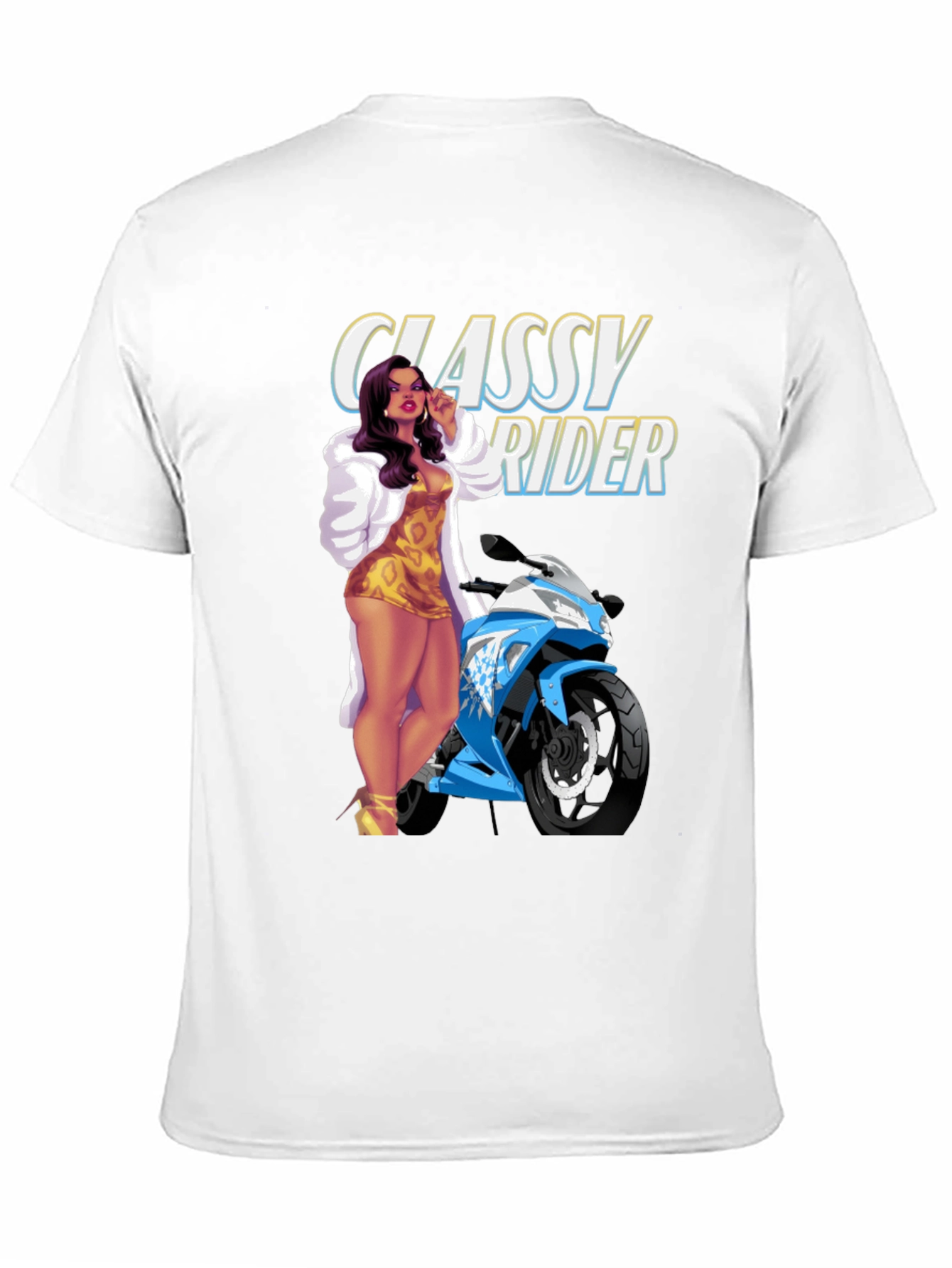 Classy Rider T-Shirt - Black Graphic Tee