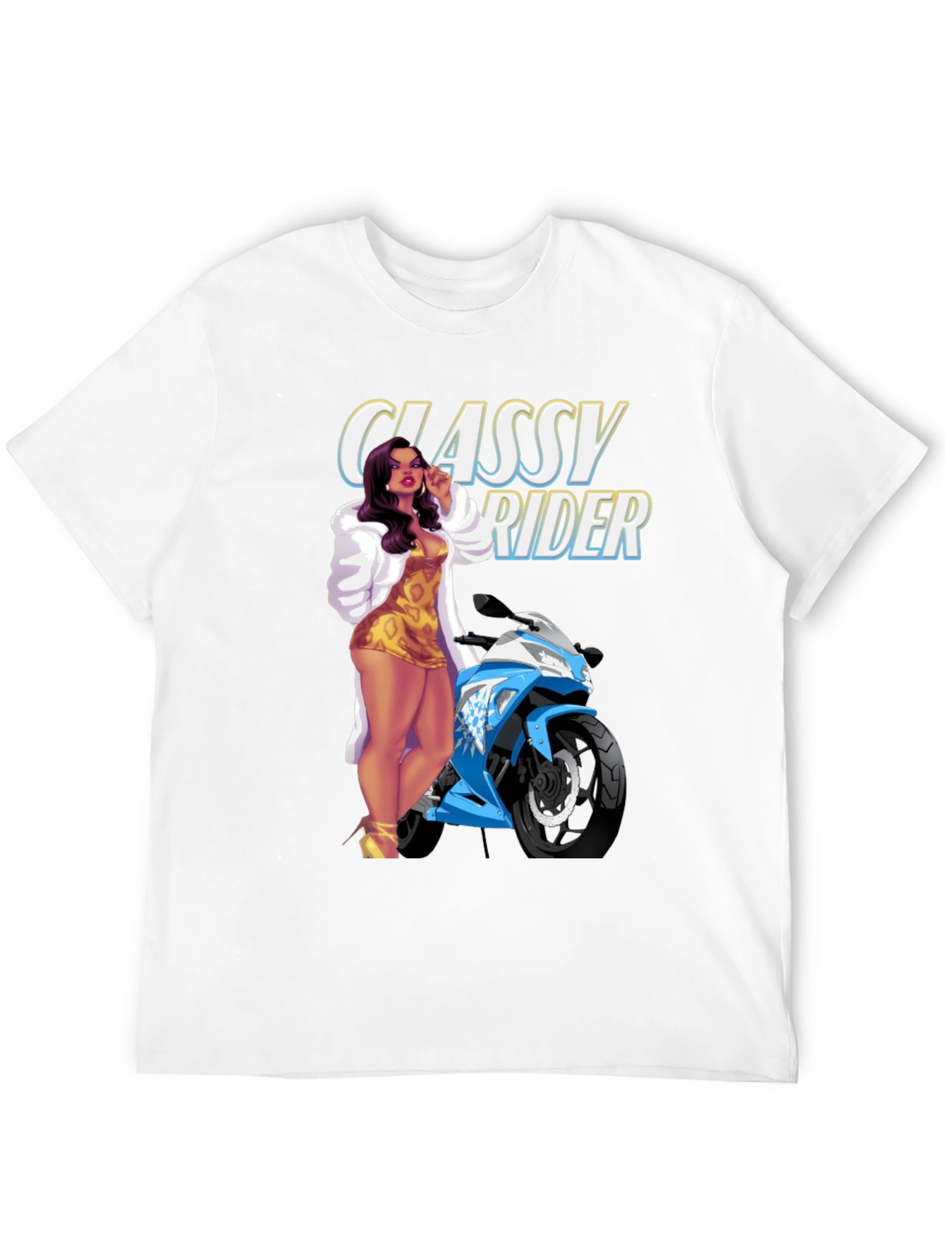 Classy Rider T-Shirt - Black Graphic Tee