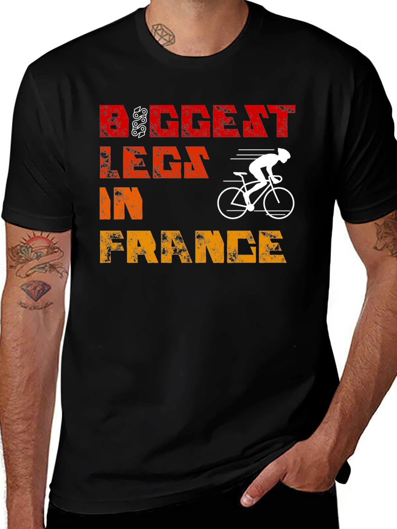 Biggest Legs in France Cycling T-Shirt