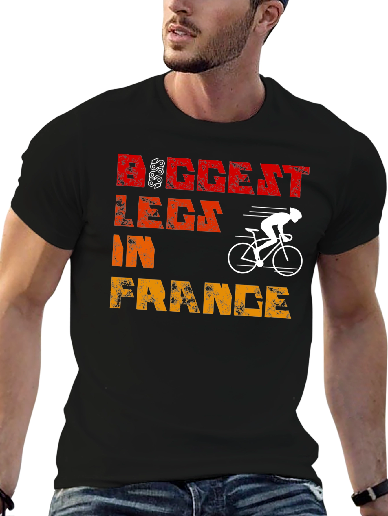 Biggest Legs in France Cycling T-Shirt