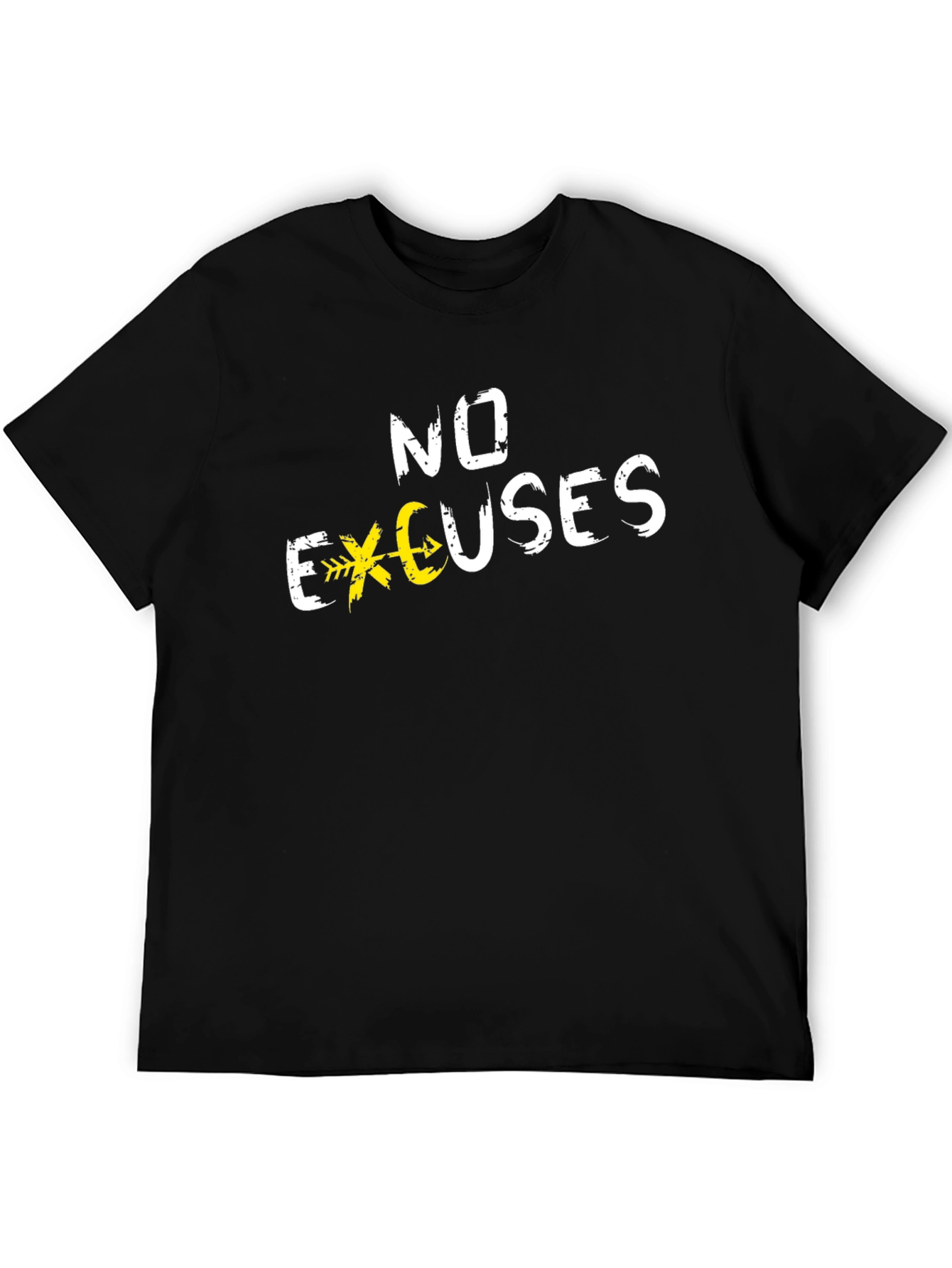 No Excuses Graphic Tee - Black Casual Shirt