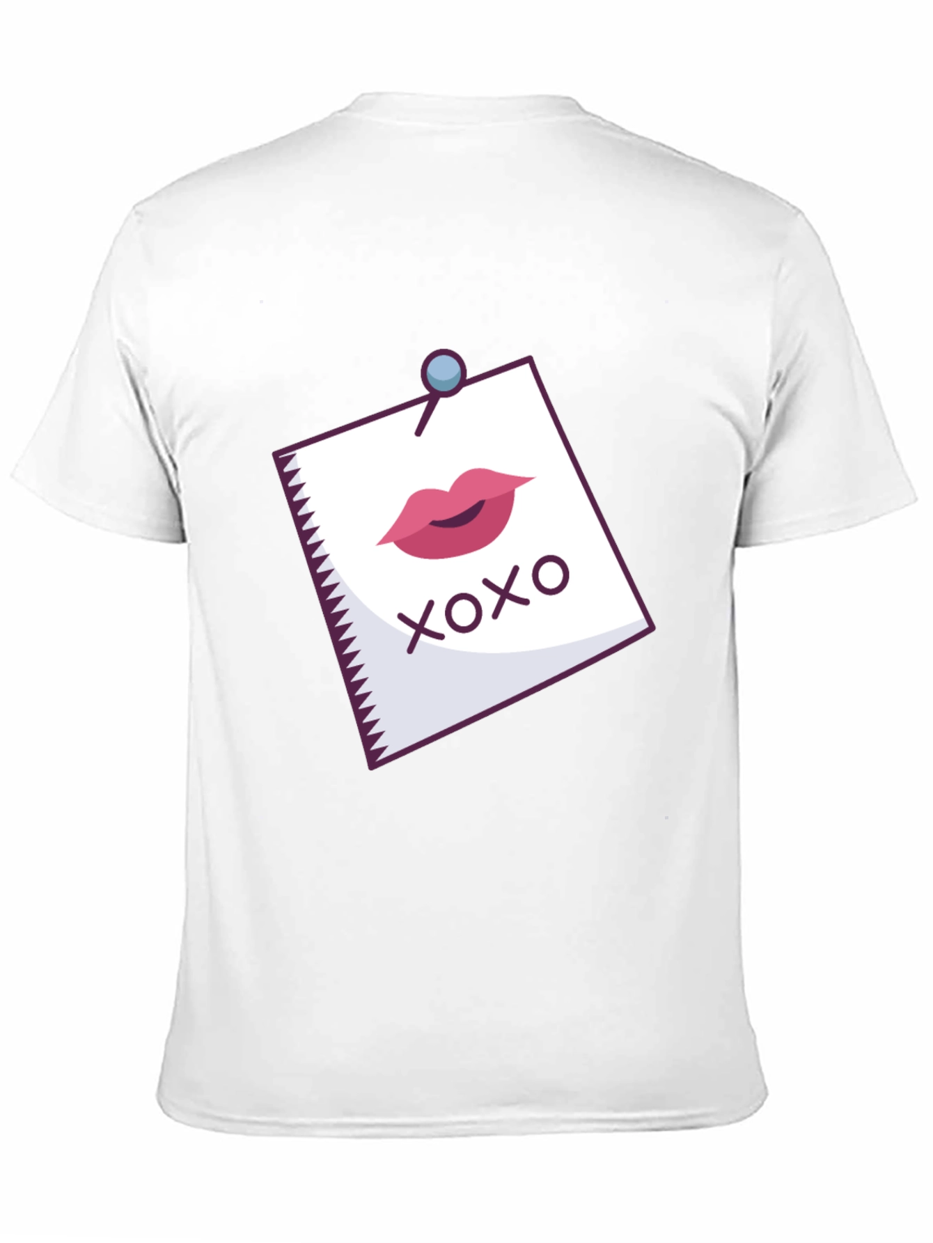 XOXO Lips Graphic Print Black T-Shirt