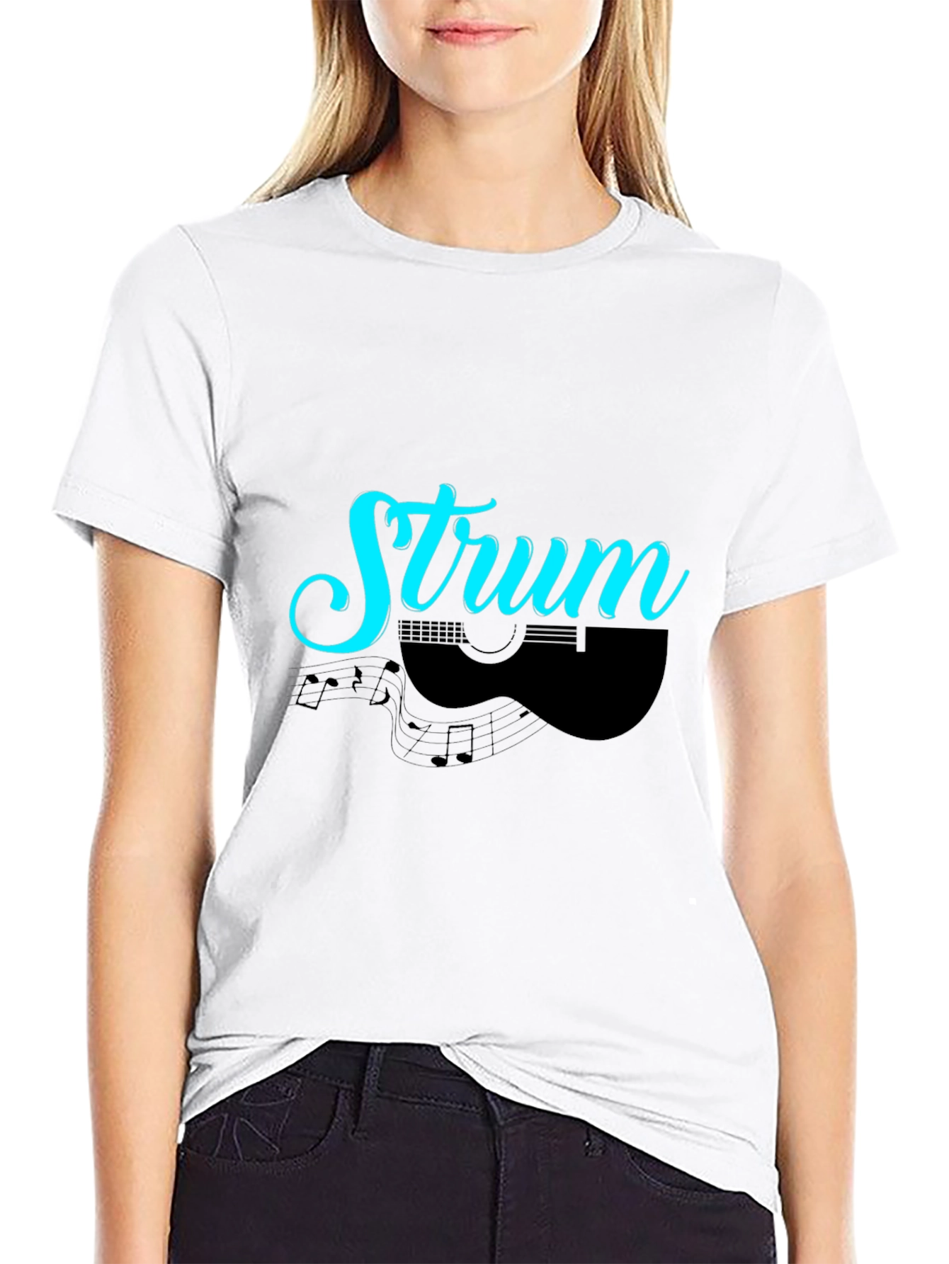 Strum Guitar Graphic T-Shirt