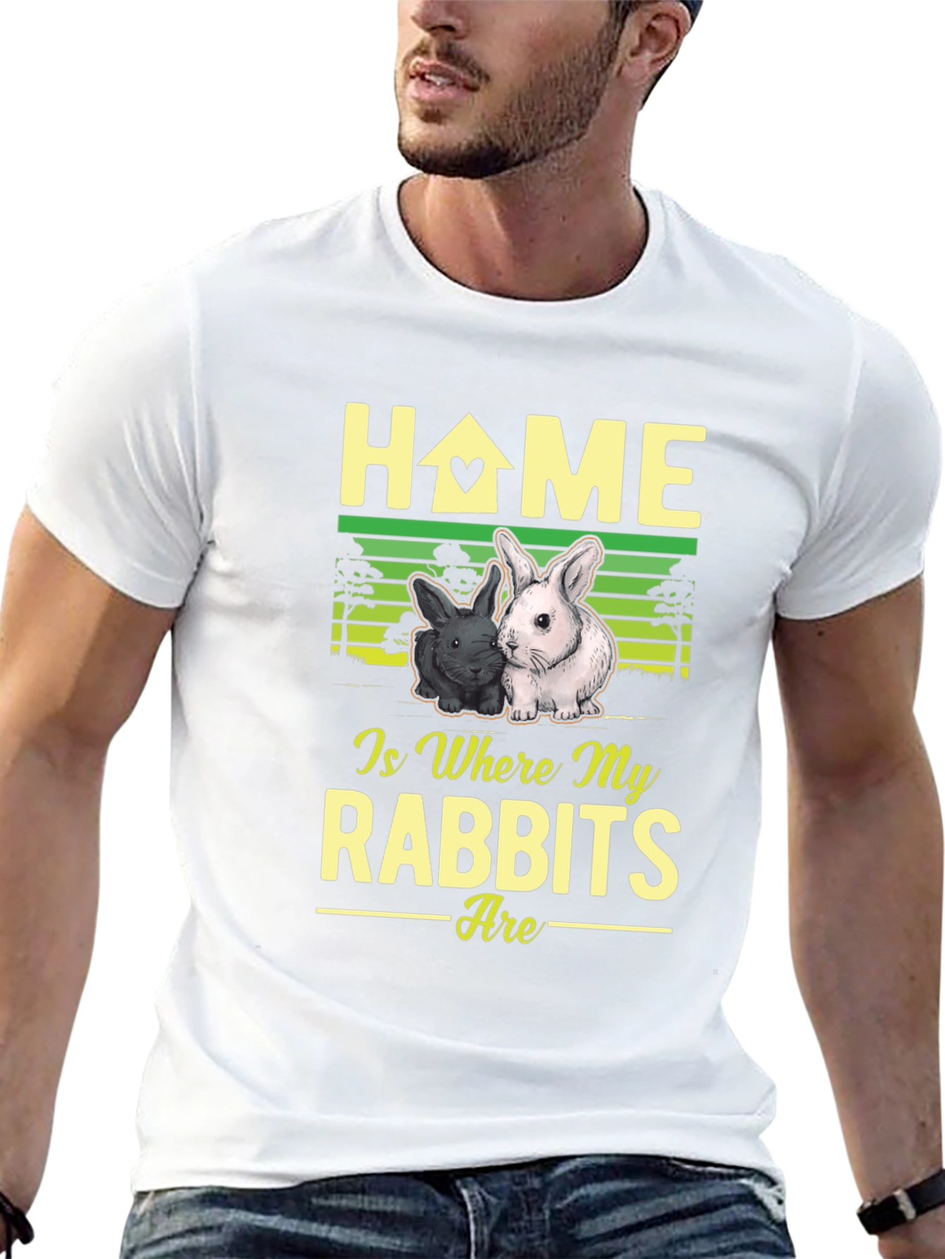 Home Is Where My Rabbits Are T-Shirt