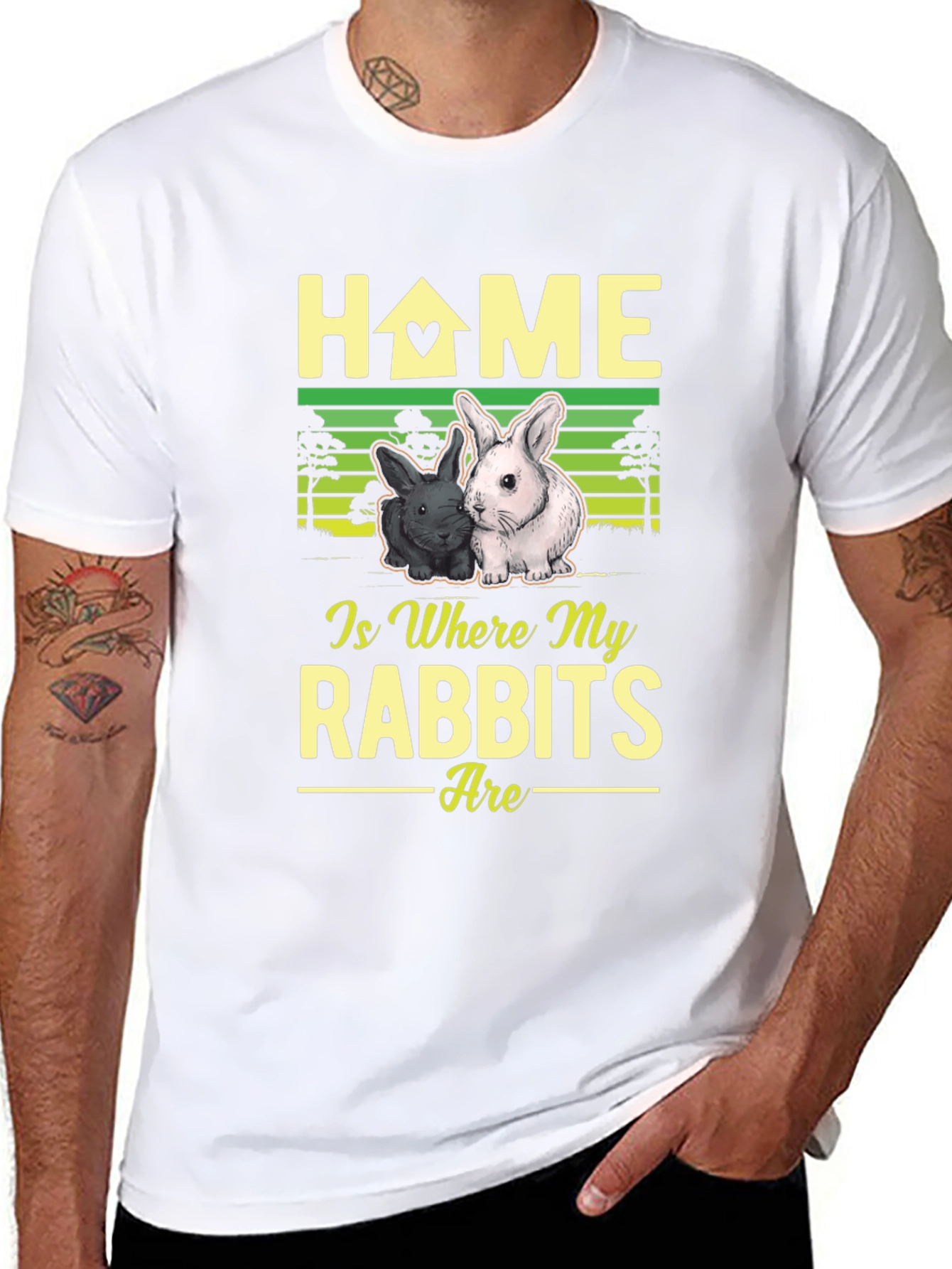 Home Is Where My Rabbits Are T-Shirt