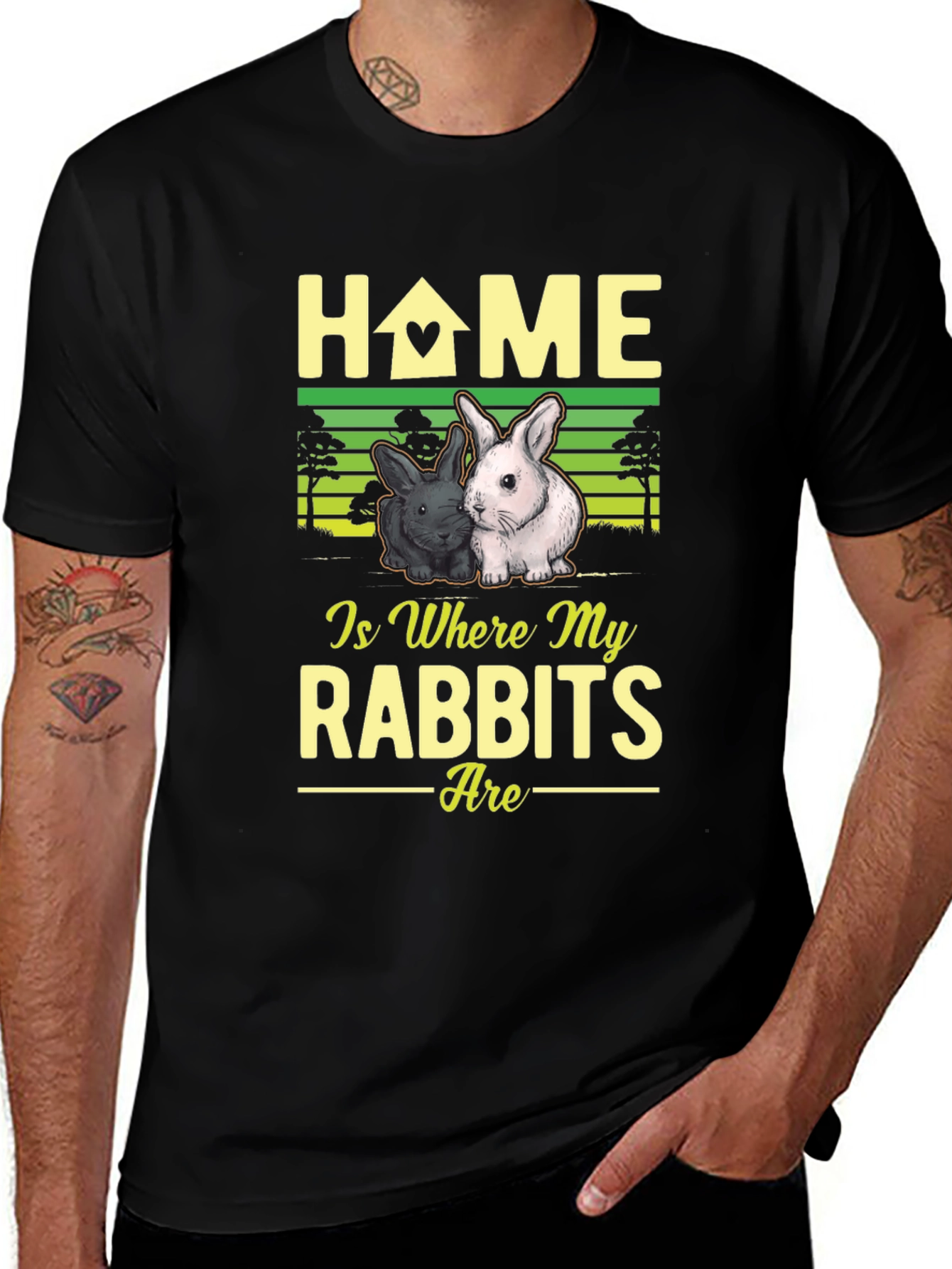 Home Is Where My Rabbits Are T-Shirt