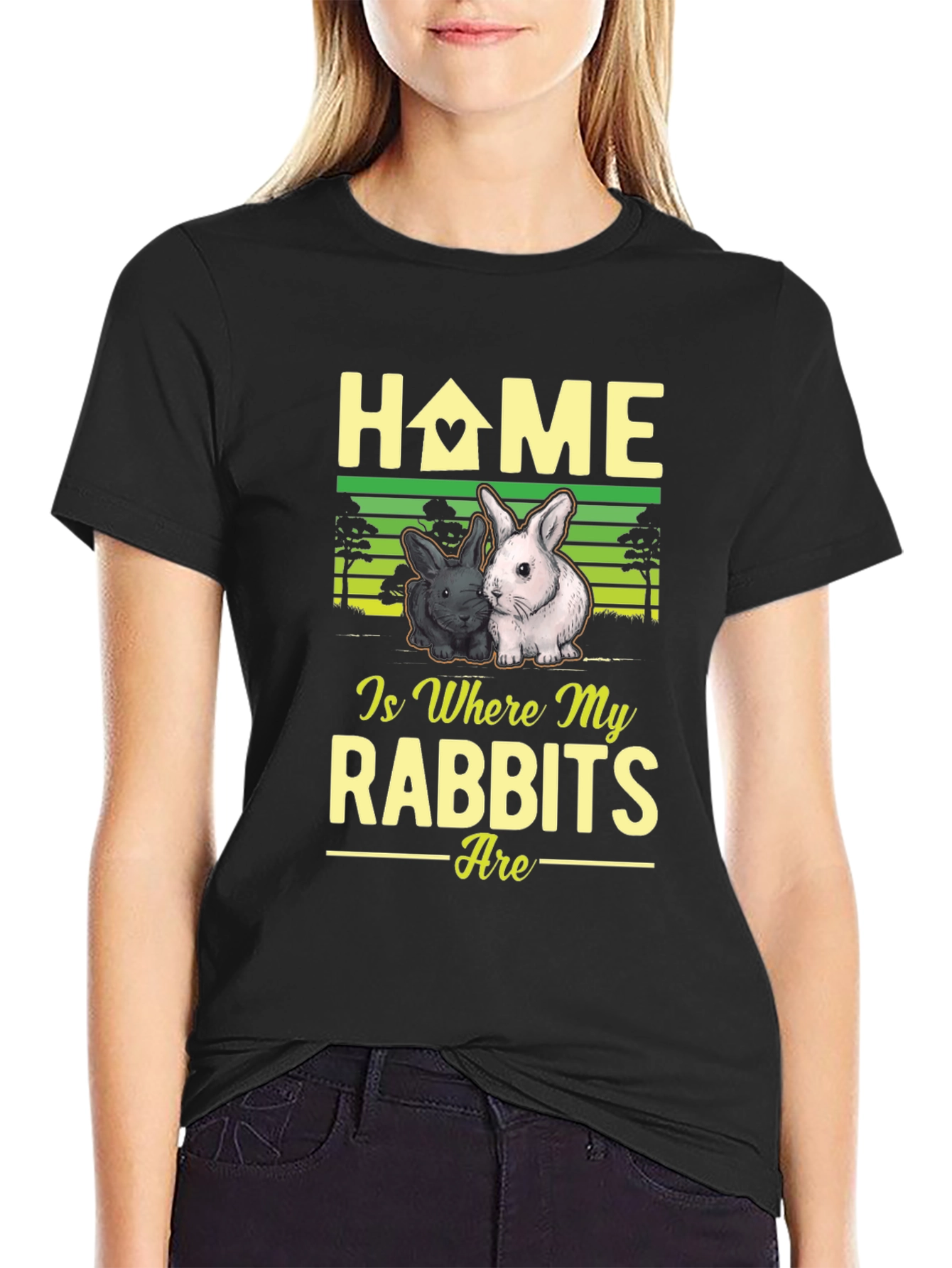 Home Is Where My Rabbits Are T-Shirt