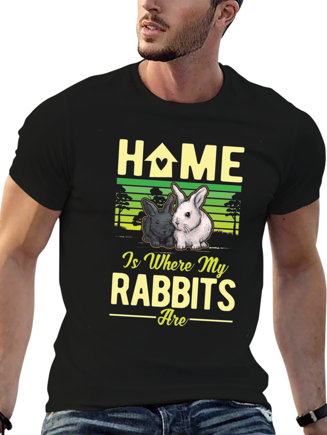 Home Is Where My Rabbits Are T-Shirt