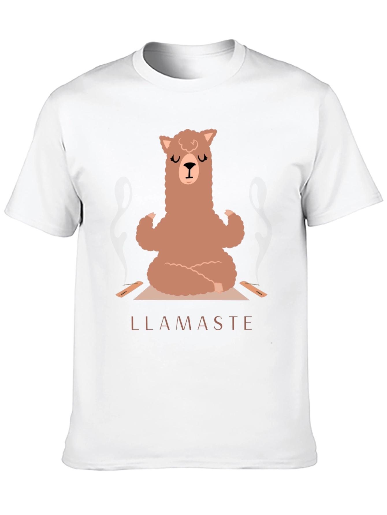 Llamaste Yoga T-Shirt - Meditating Llama Tee