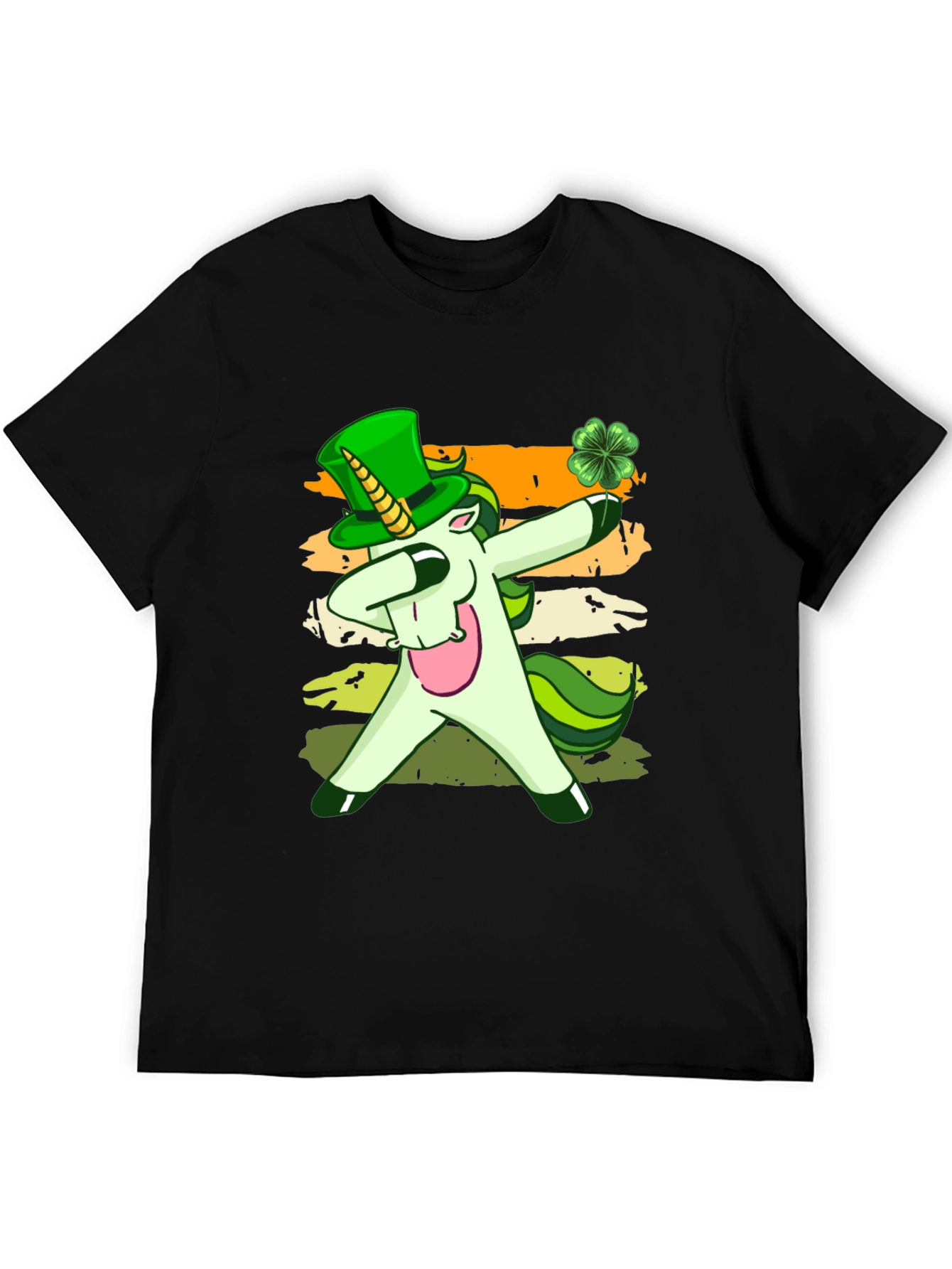 St. Patricks Day Unicorn Dabbing T-Shirt