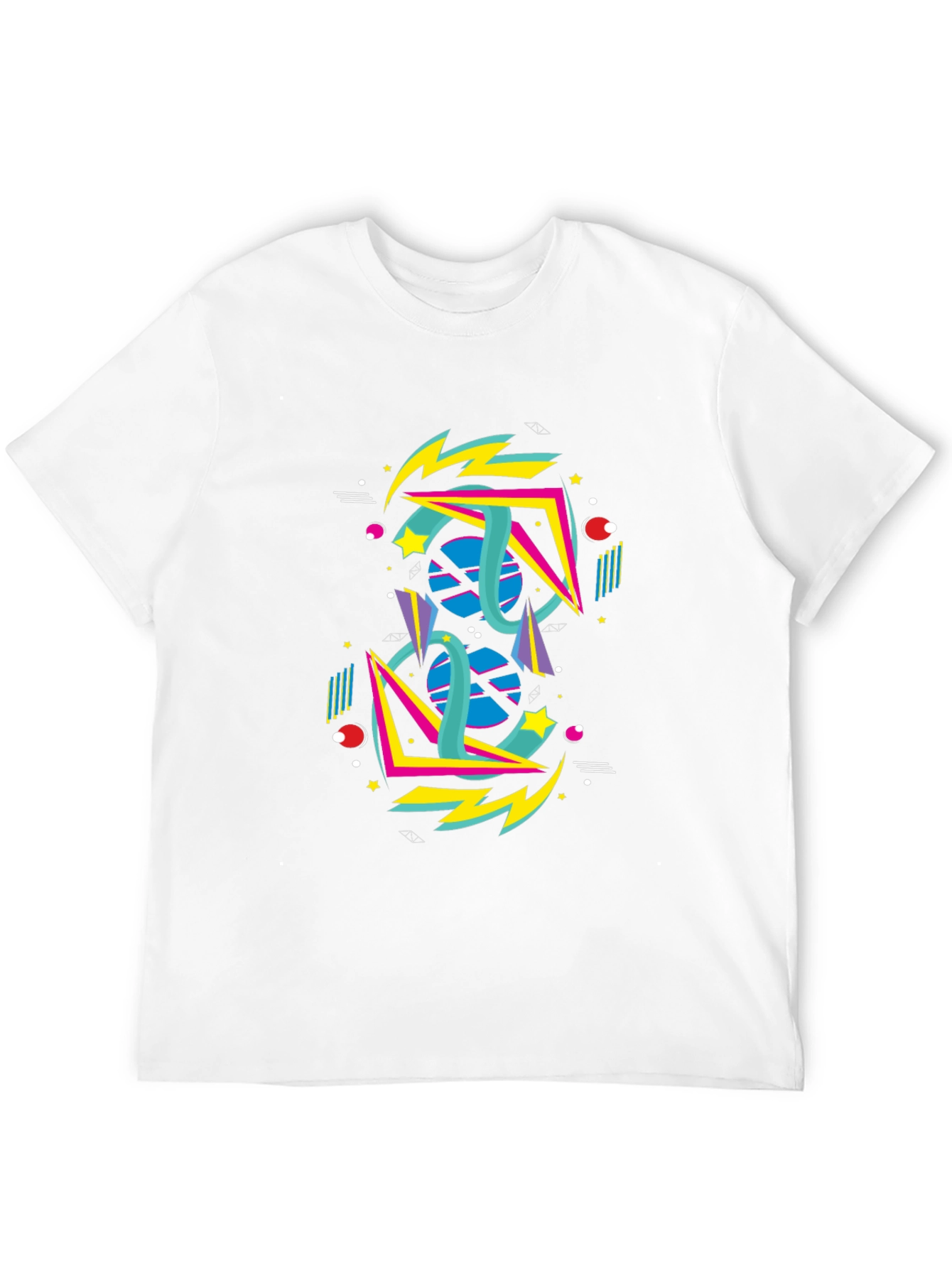 Retro 80s Geometric Graphic T-Shirt