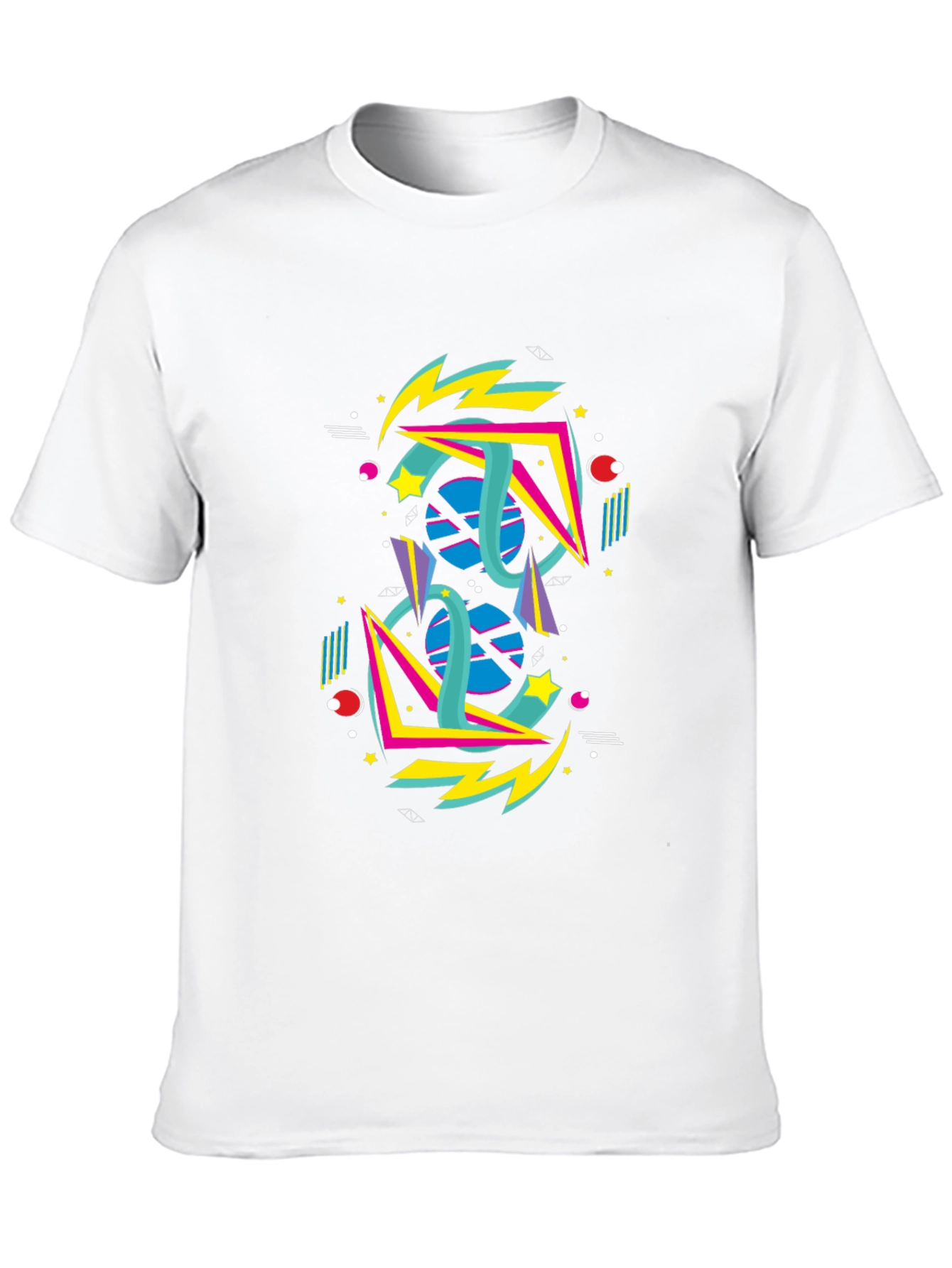 Retro 80s Geometric Graphic T-Shirt