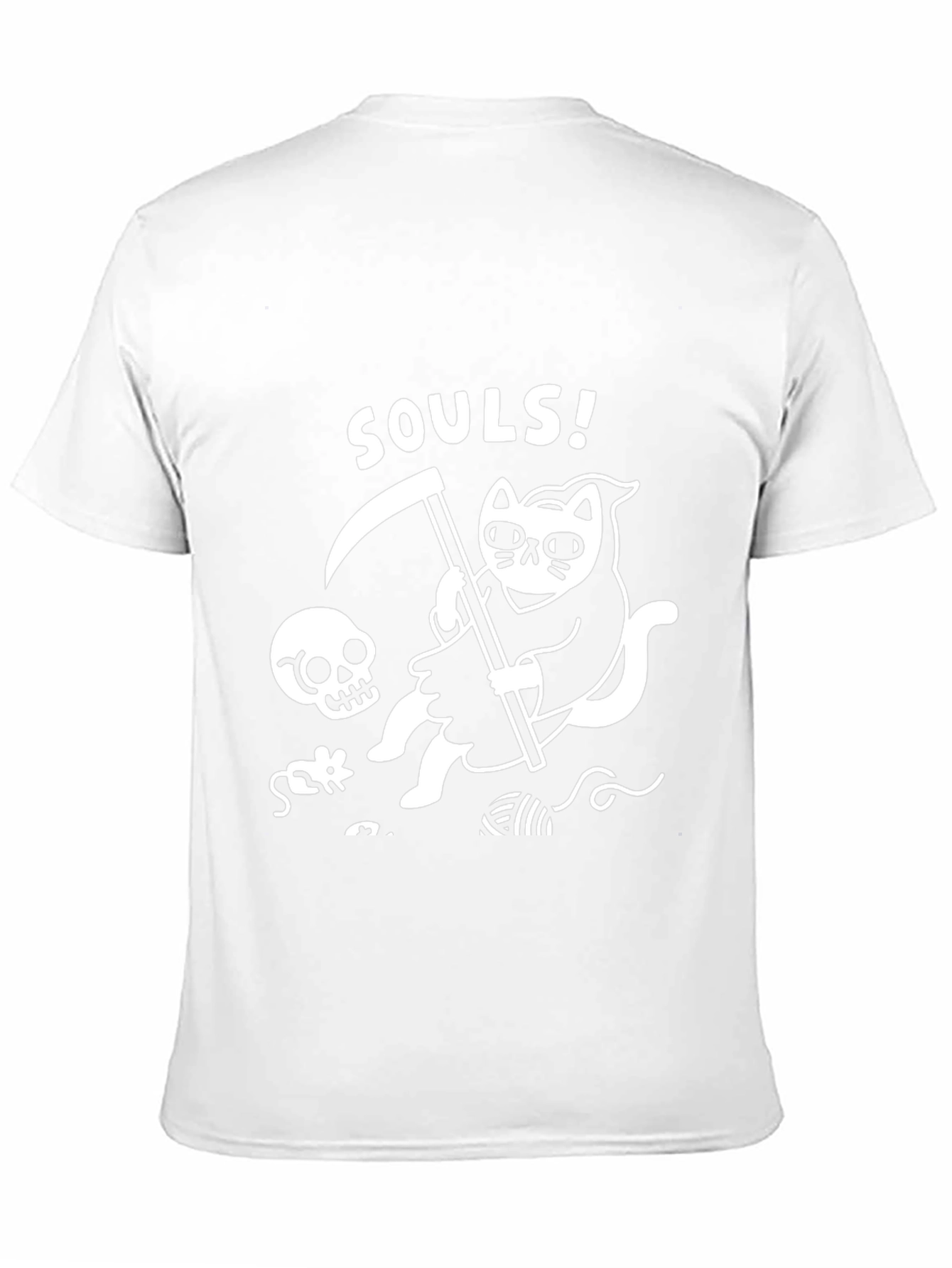 Grim Reaper Cat T-Shirt - Soul Collector Tee