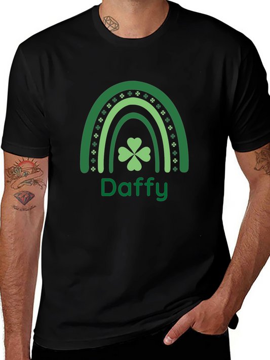 Daffy St. Patricks Day T-Shirt Shamrock Rainbow Design