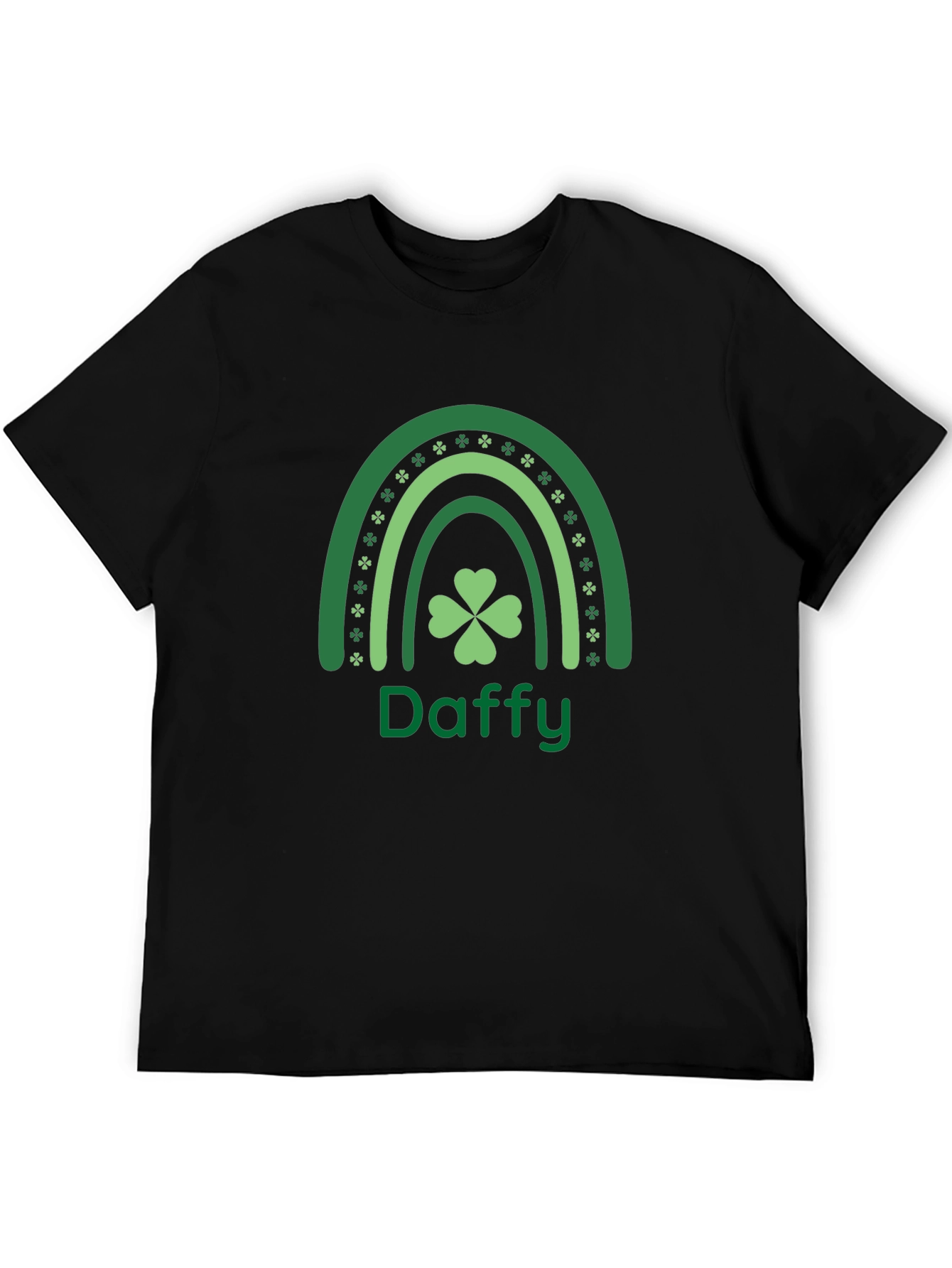 Daffy St. Patricks Day T-Shirt Shamrock Rainbow Design