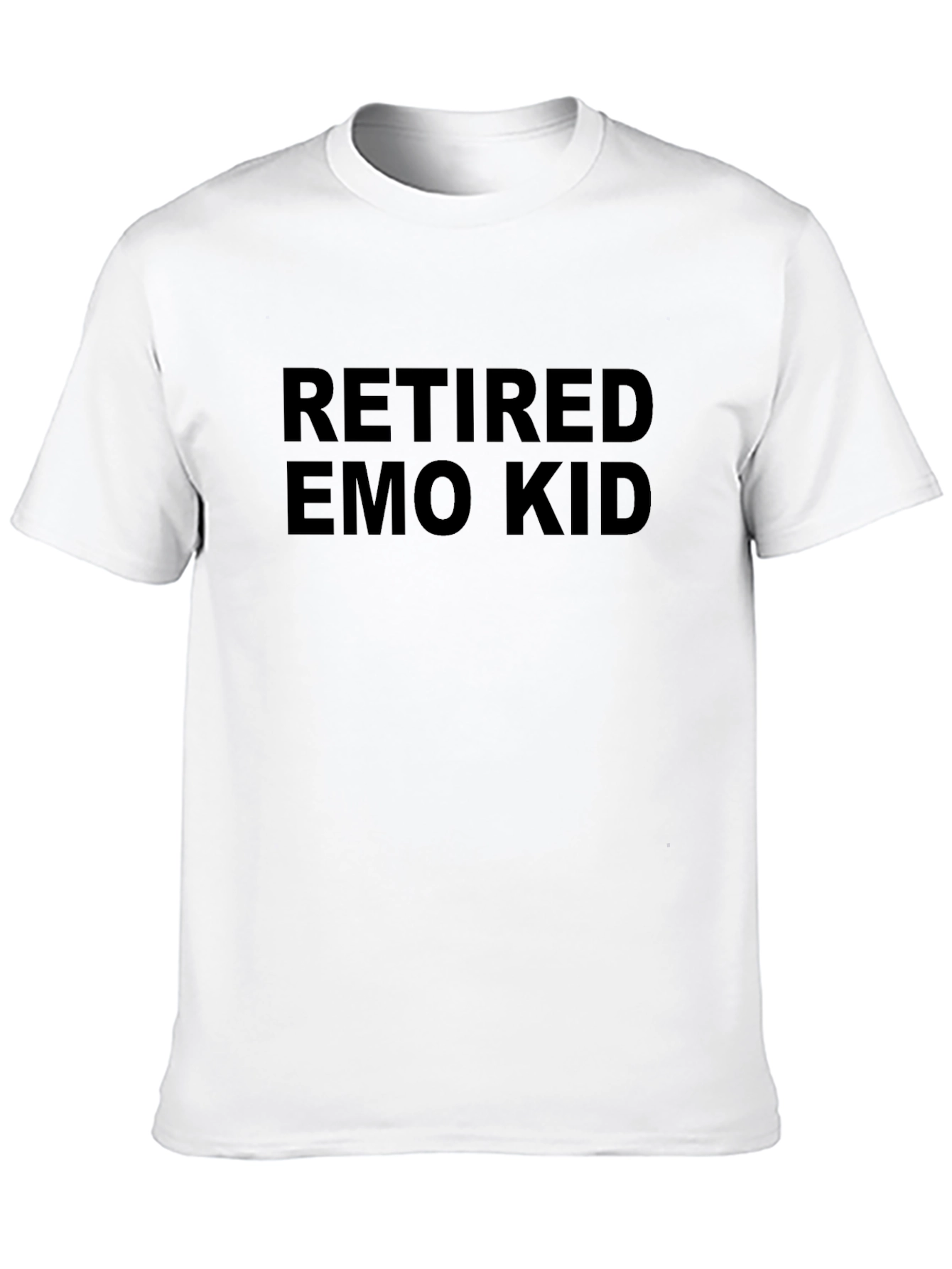 Retired Emo Kid Graphic Tee - Black