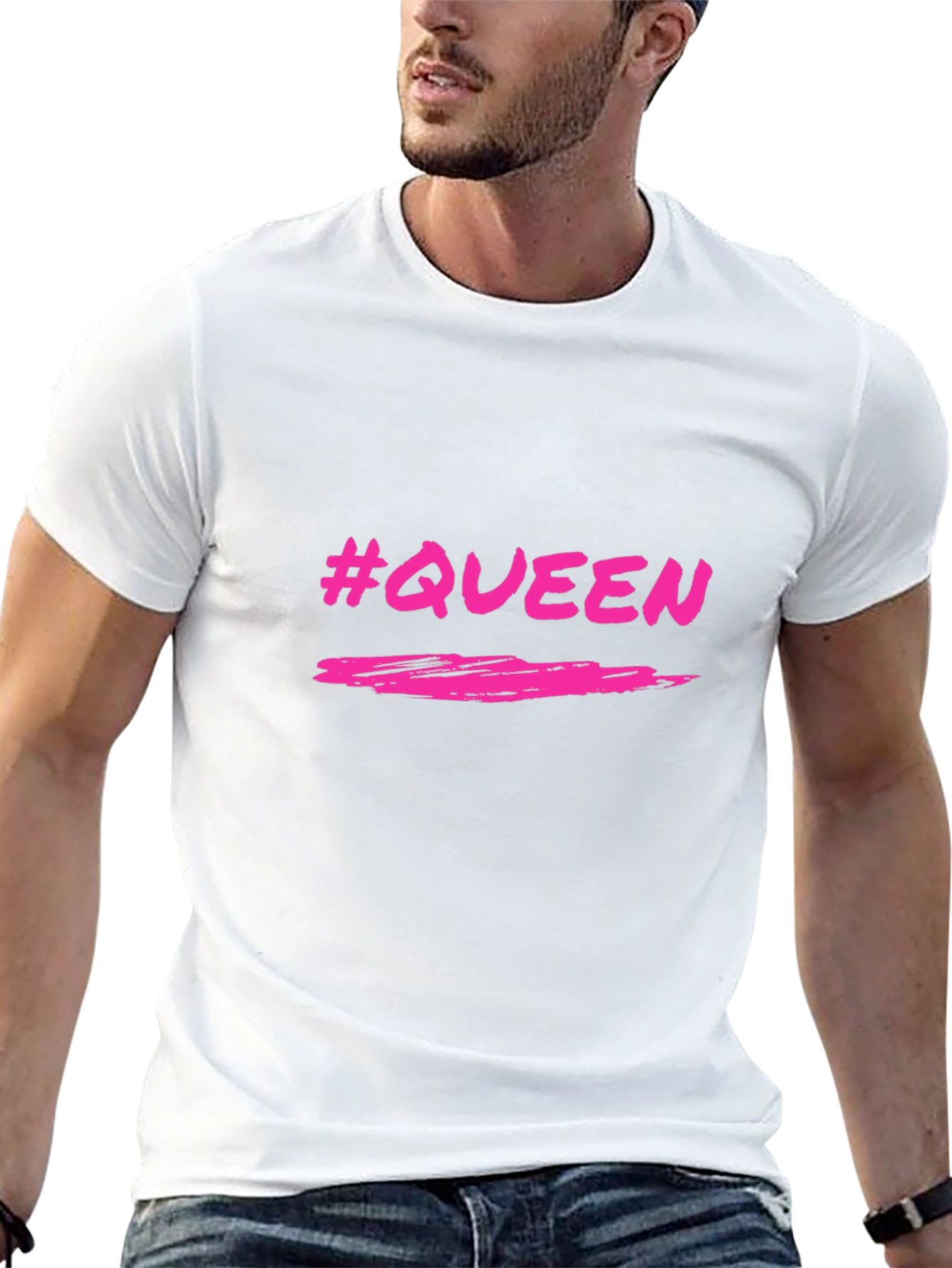 #Queen Black Graphic Tee - Stylish & Trendy