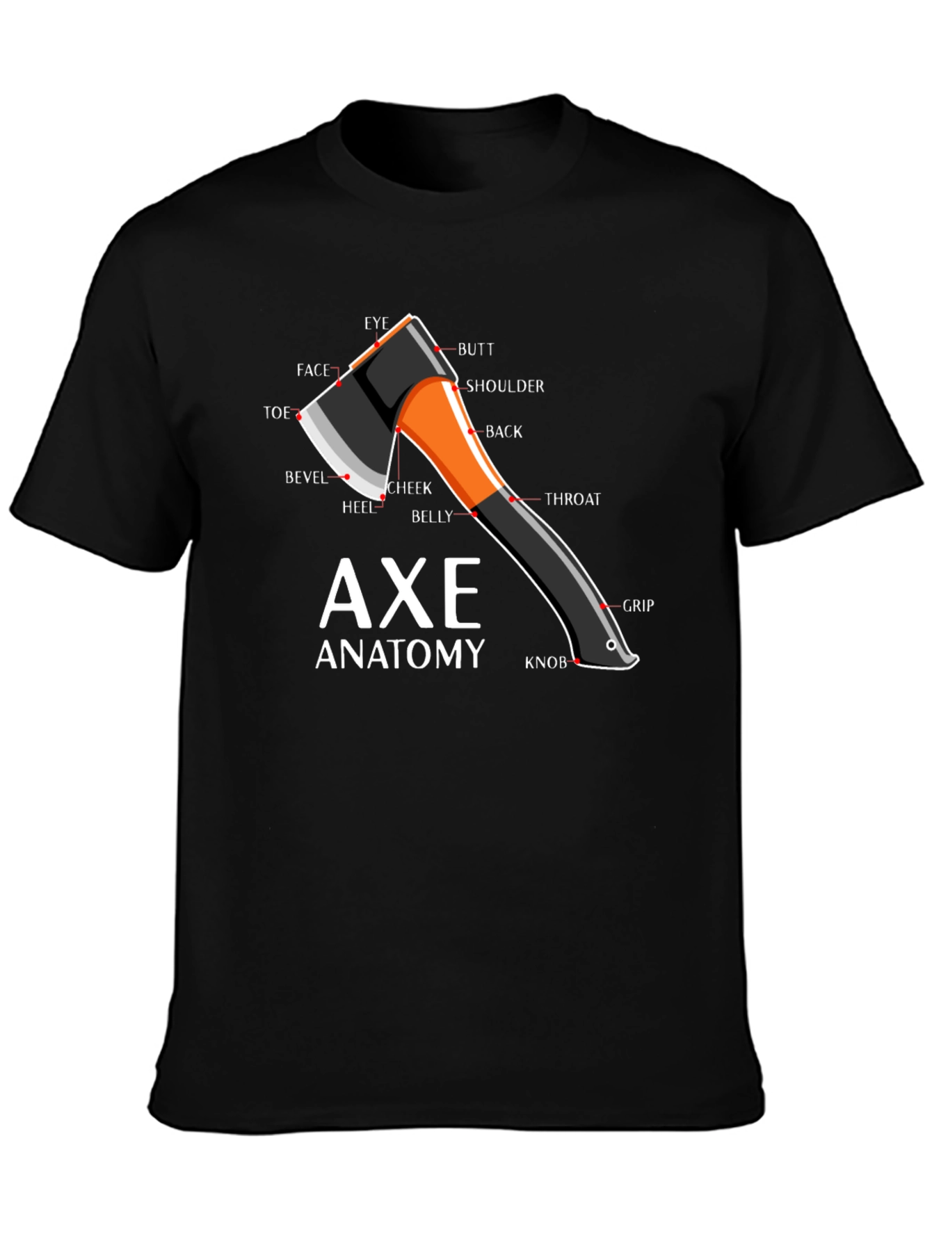 Axe Anatomy Diagram T-Shirt