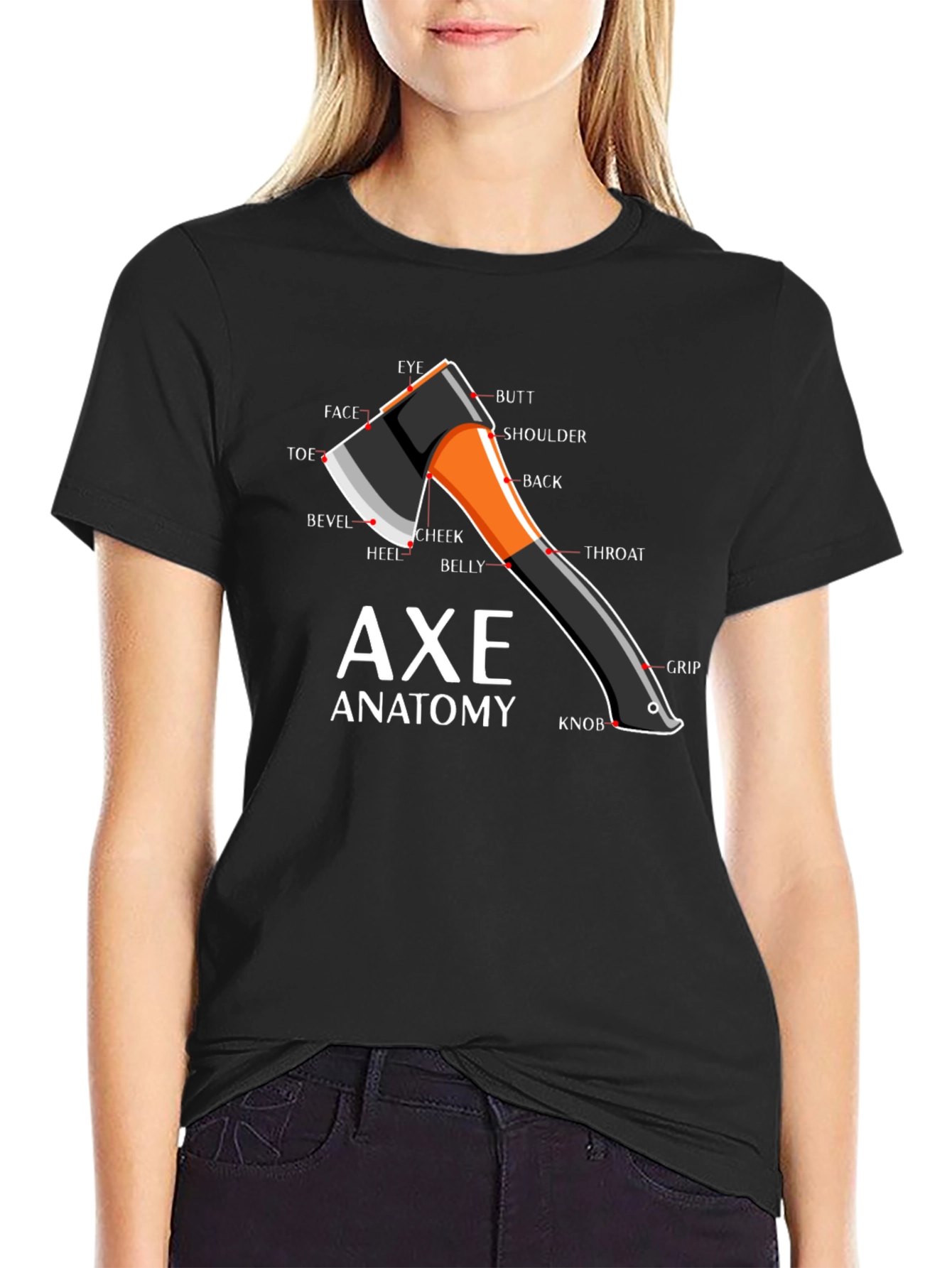 Axe Anatomy Diagram T-Shirt