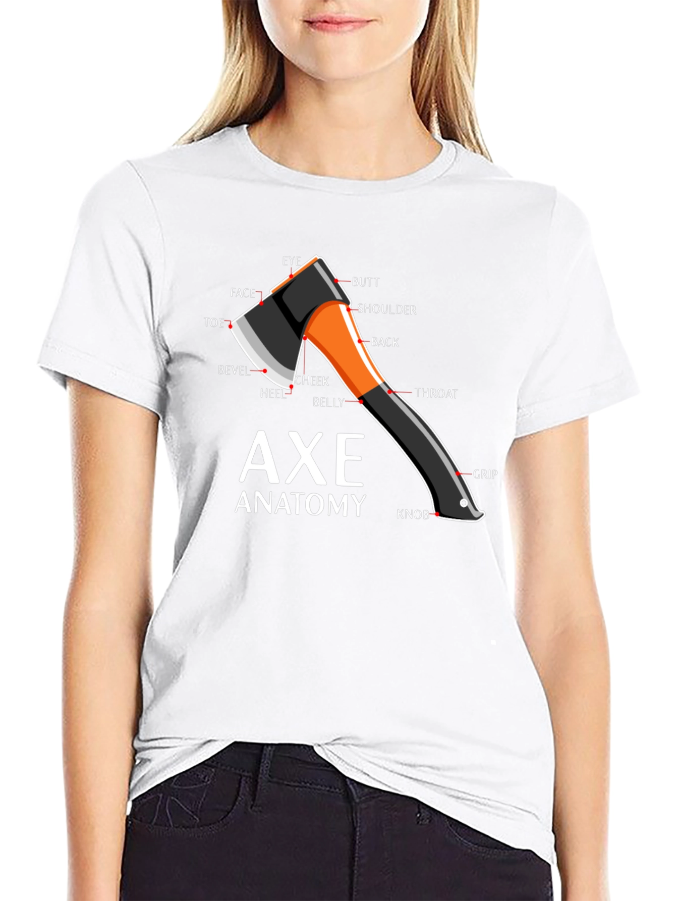 Axe Anatomy Diagram T-Shirt