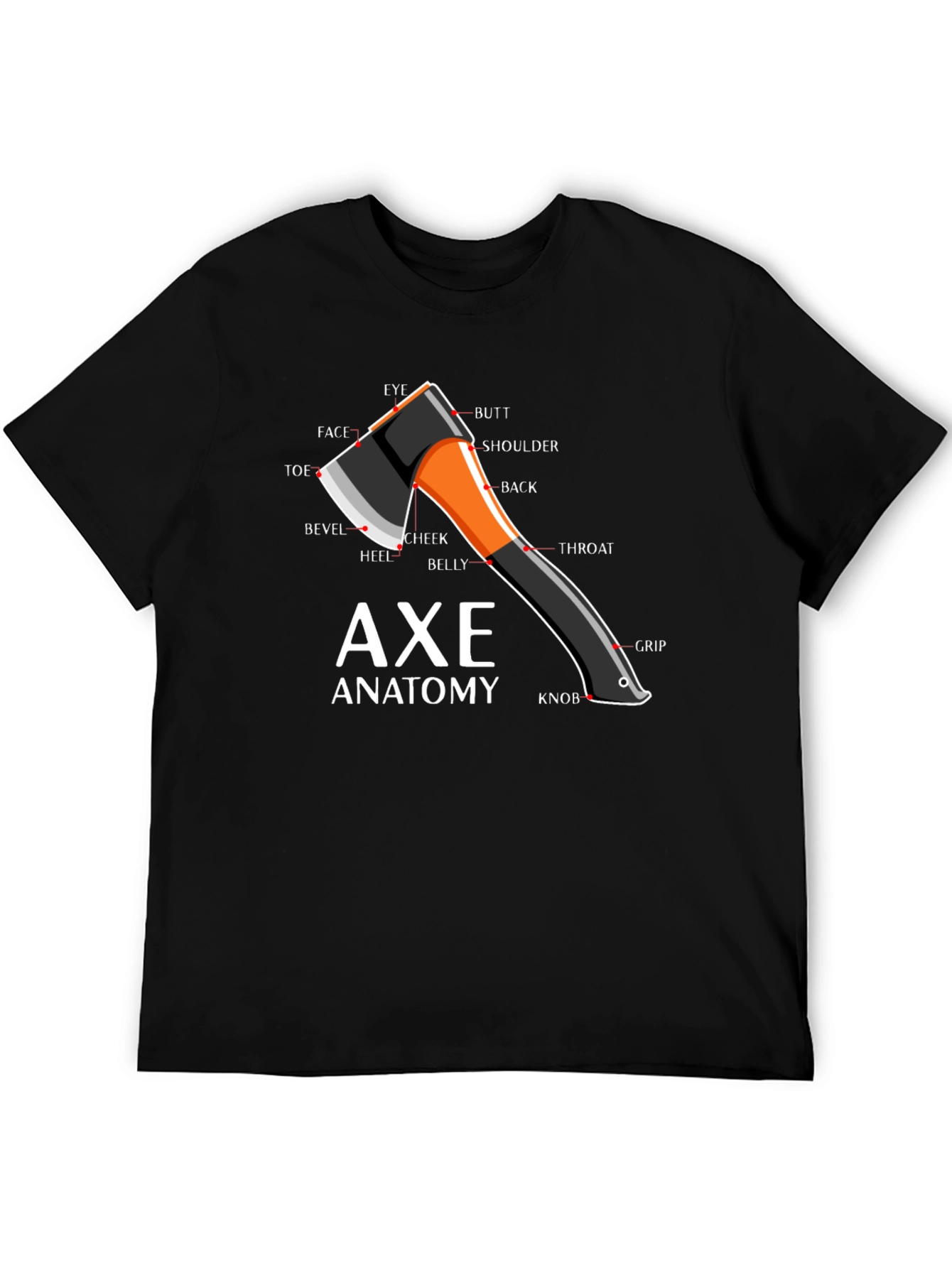 Axe Anatomy Diagram T-Shirt