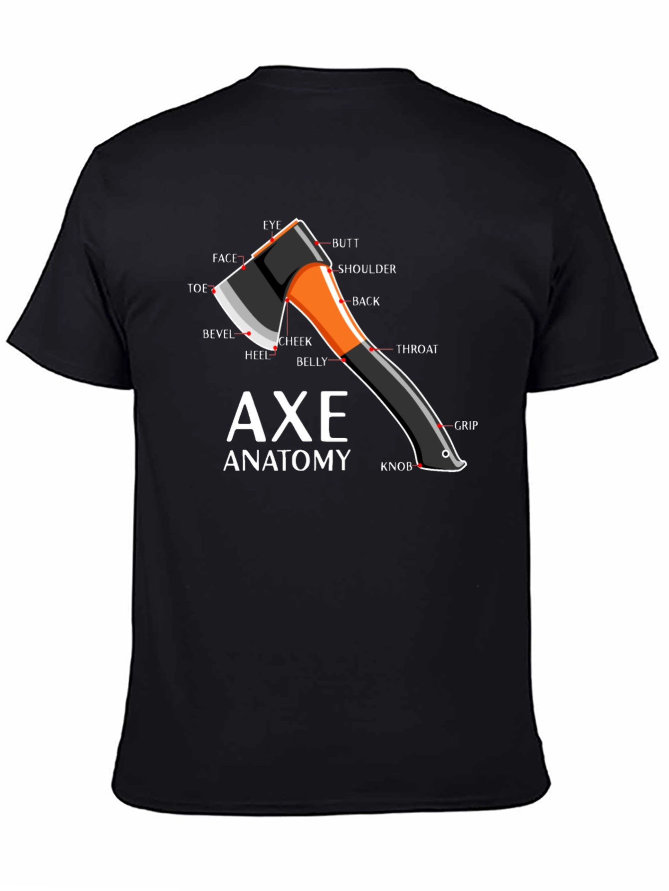 Axe Anatomy Diagram T-Shirt