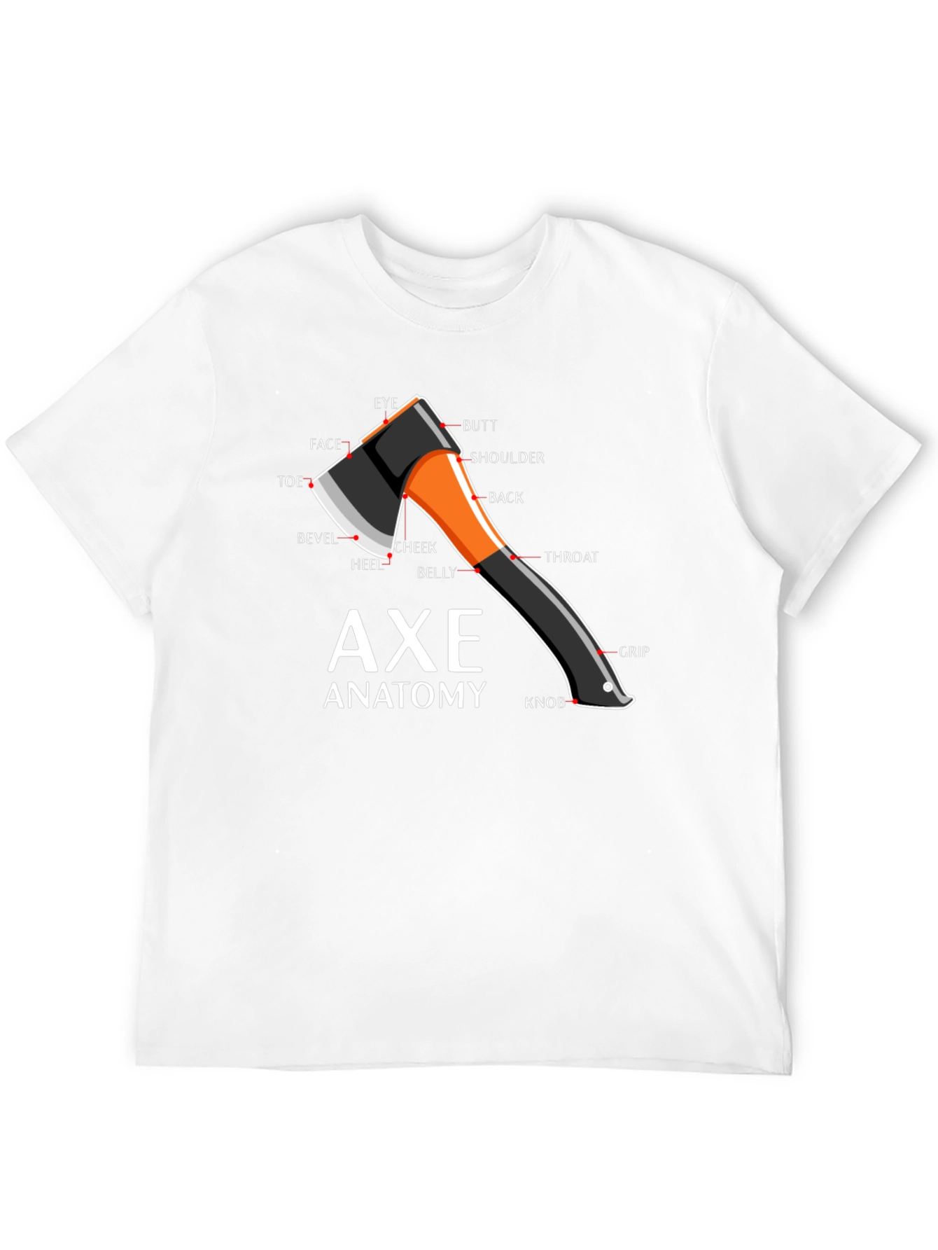 Axe Anatomy Diagram T-Shirt