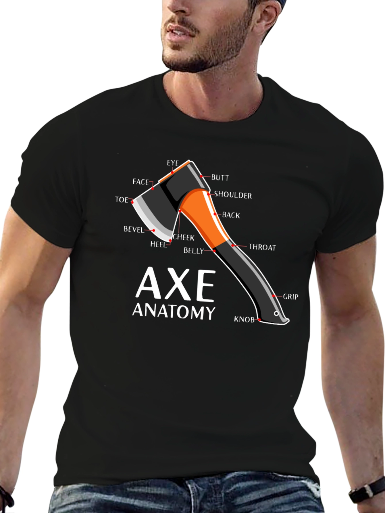 Axe Anatomy Diagram T-Shirt